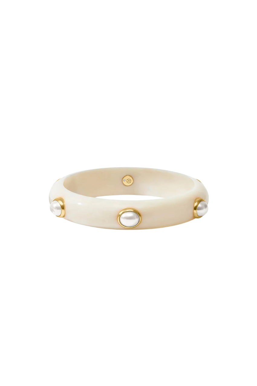 Carnaby Stone Bangle - Colette - Pearl