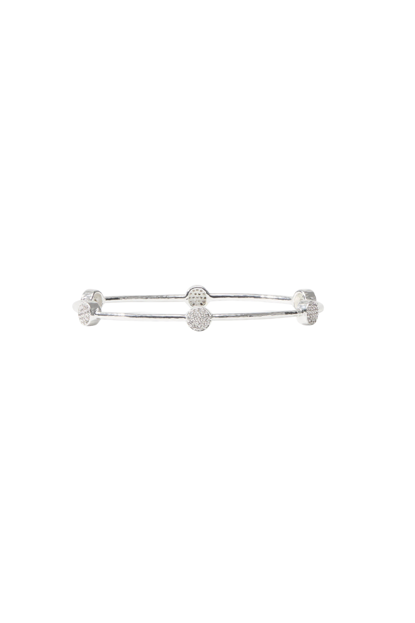 Milano Luxe Bangle - Pave Cubic Zirconia