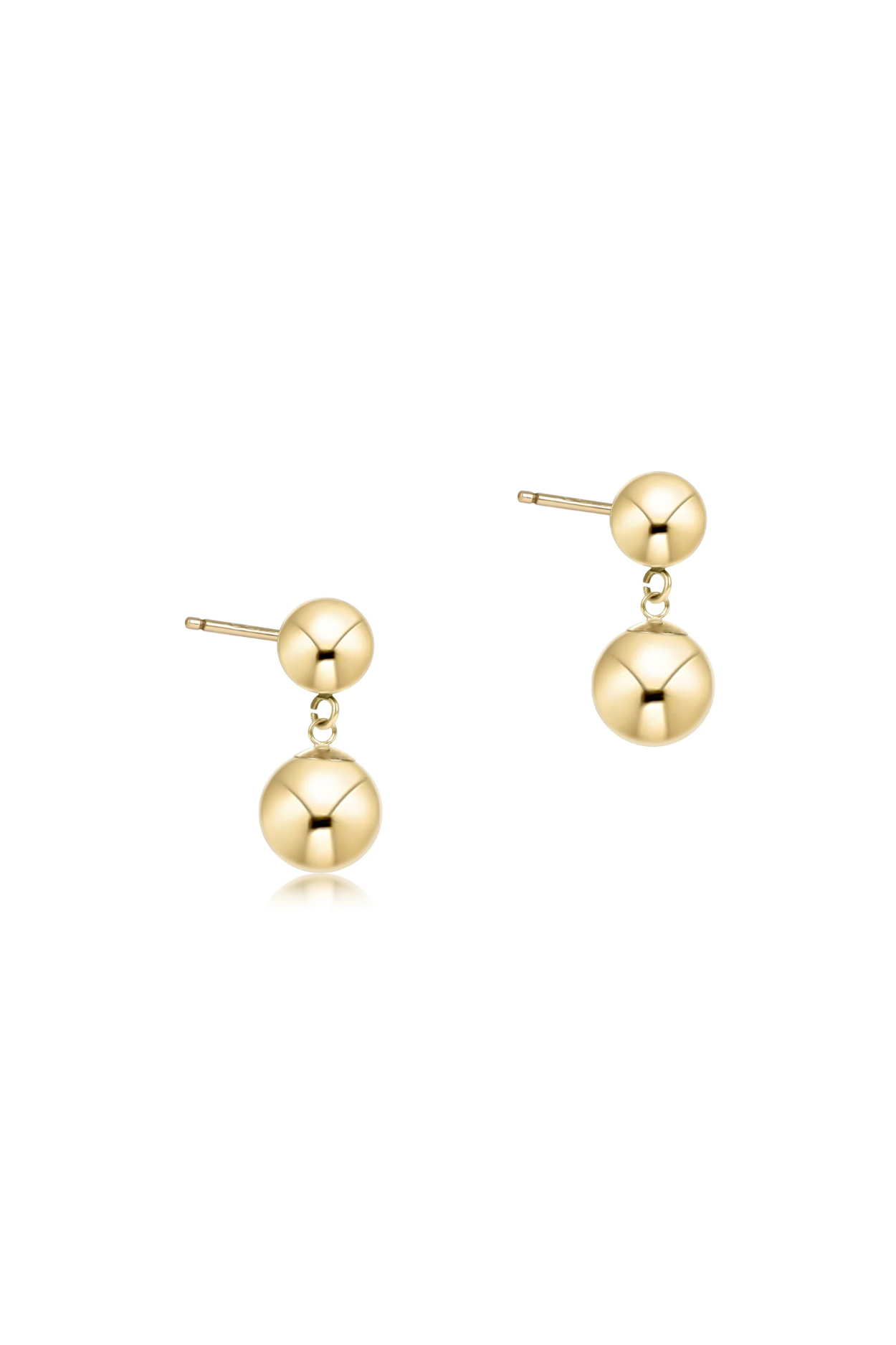 Classic 8mm Ball Drop Stud - Gold