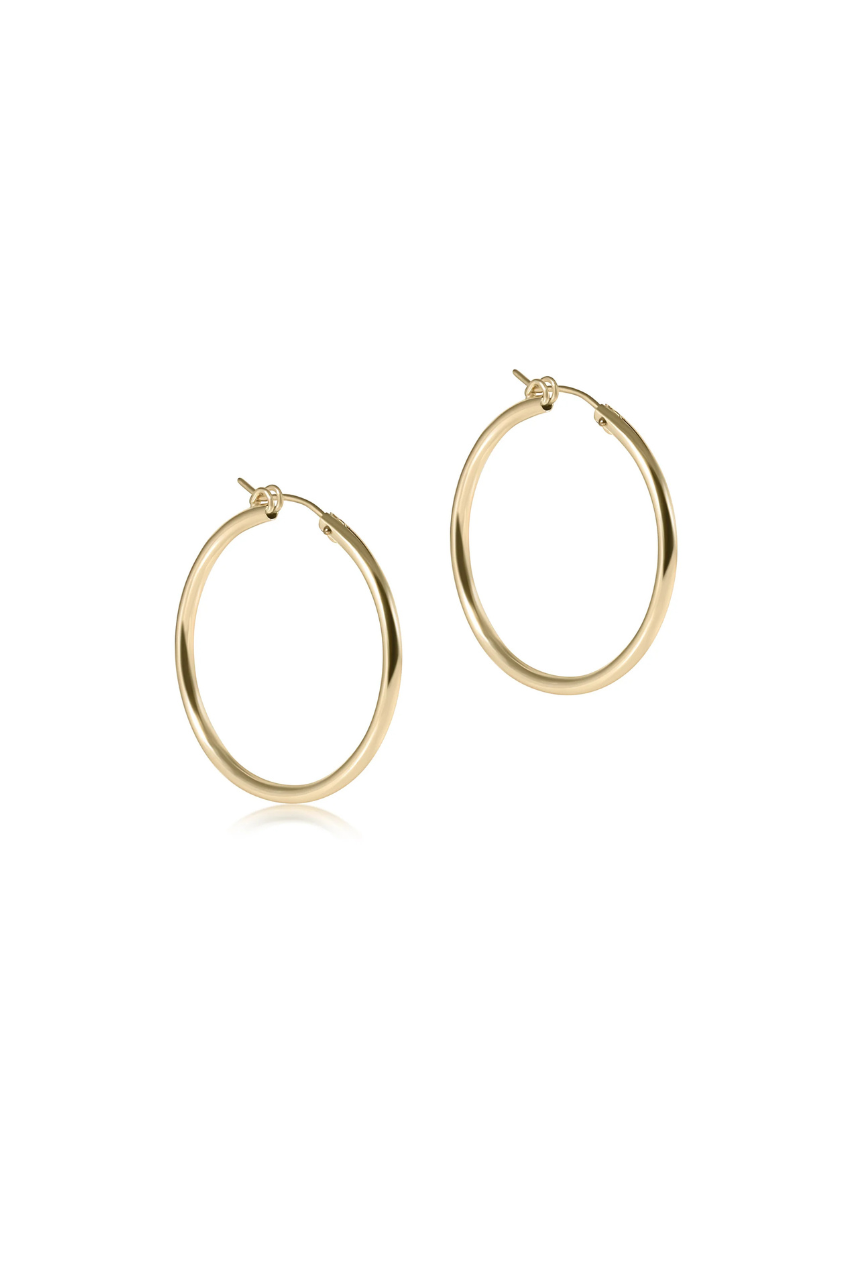 Round Gold 1.25” Hoop - Smooth