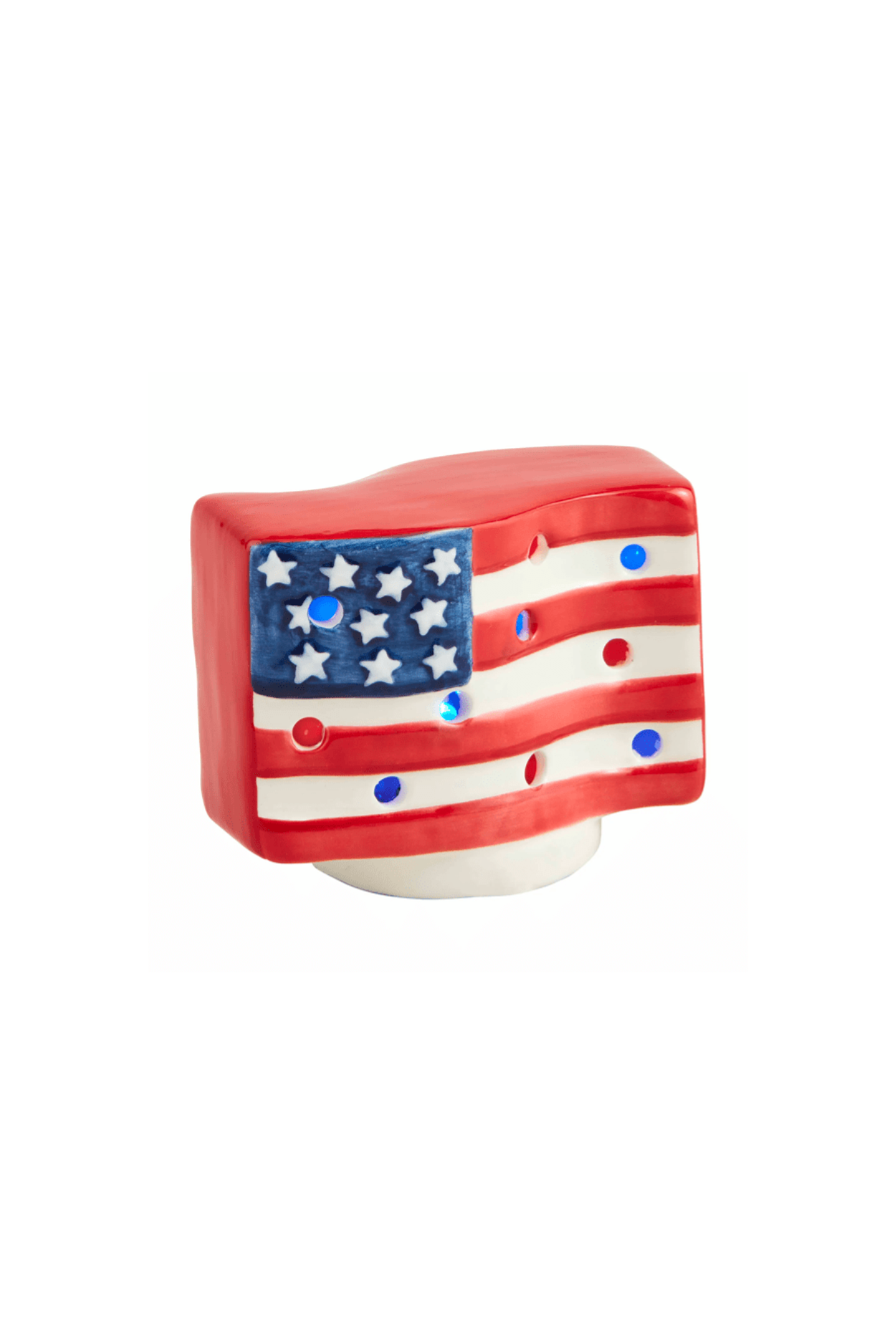 American Flag Light-Up Sitter