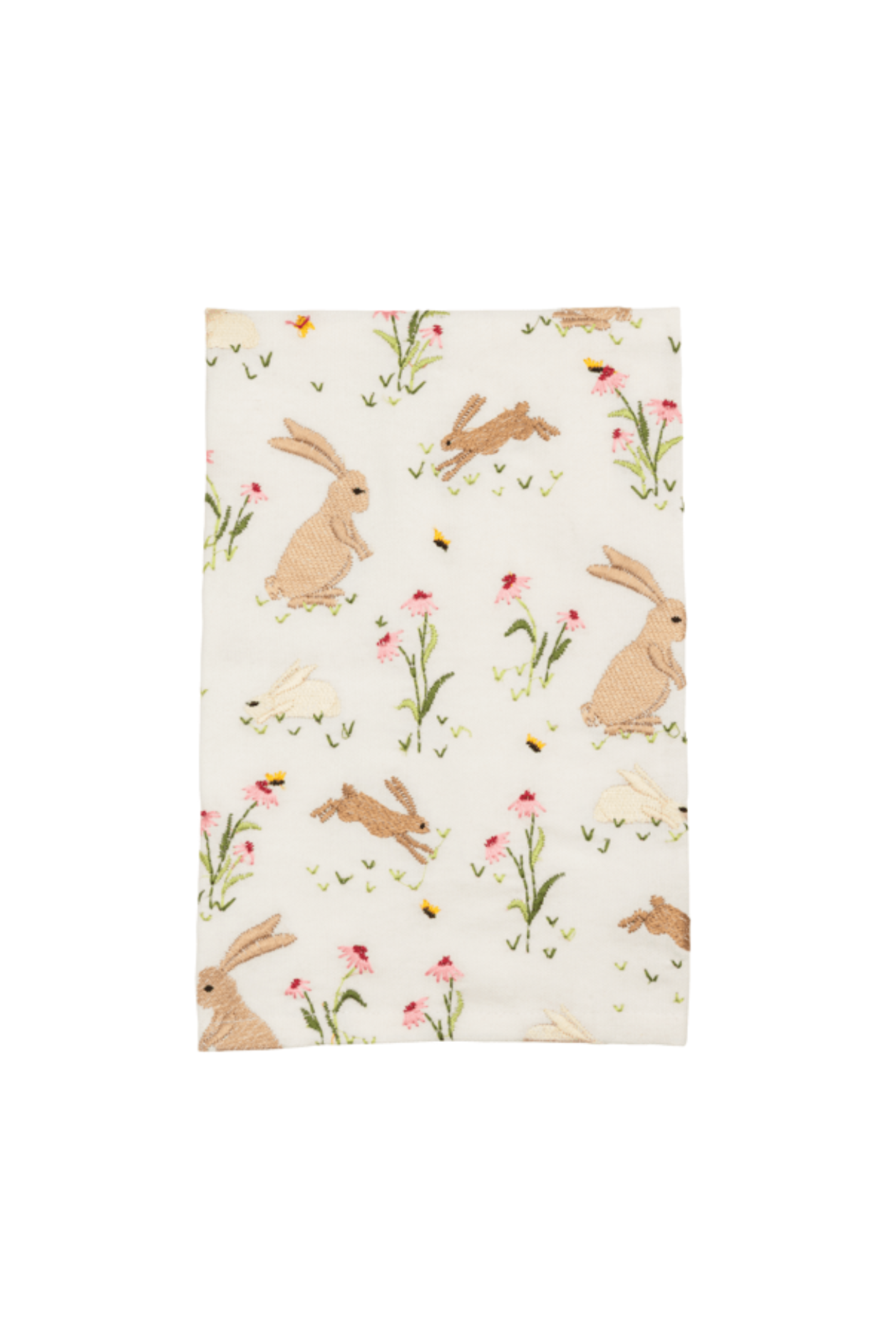 Bunny Floral Embroidered Towel