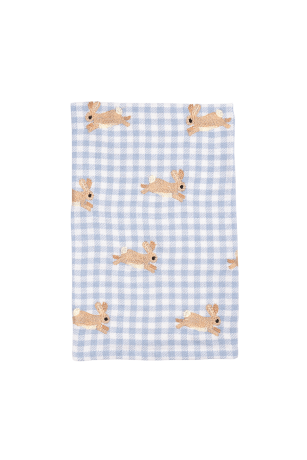 Blue Bunny Embroidered Towel