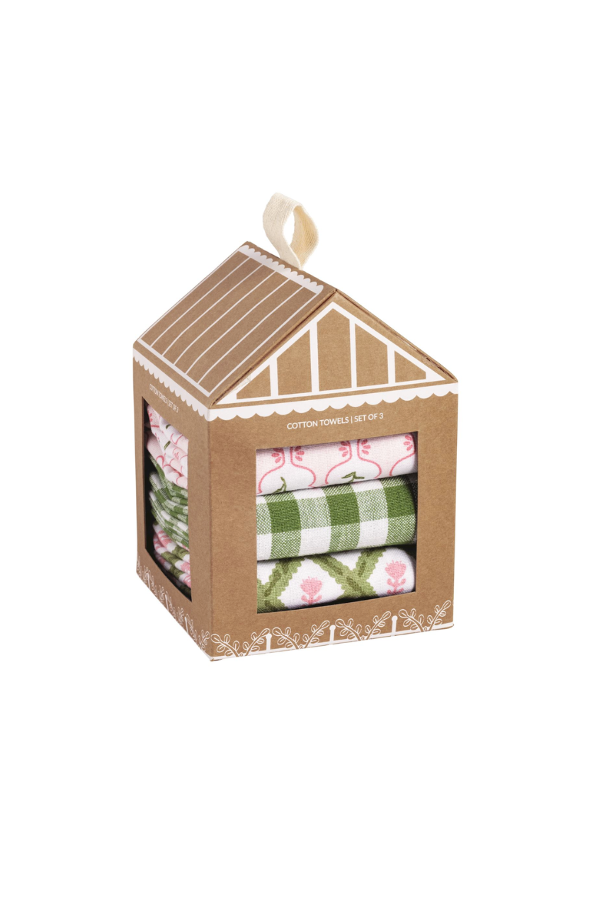 Pink Greenhouse Towel Set