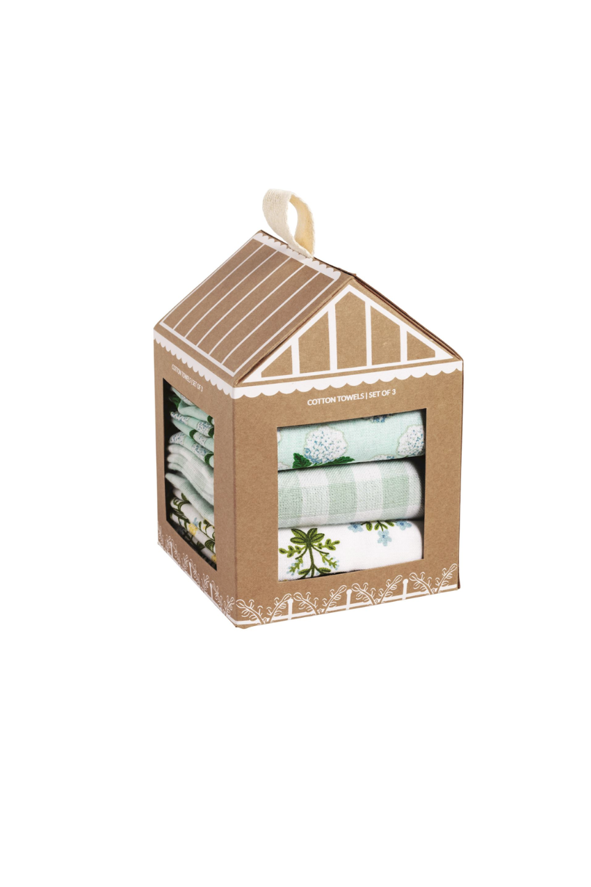 Blue Greenhouse Towel Set