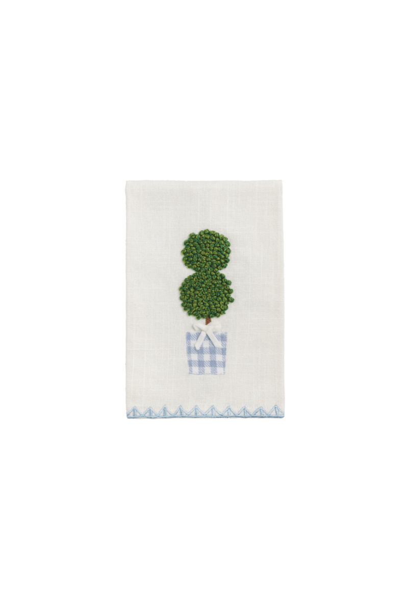 Hydrangea Embroidered Towels