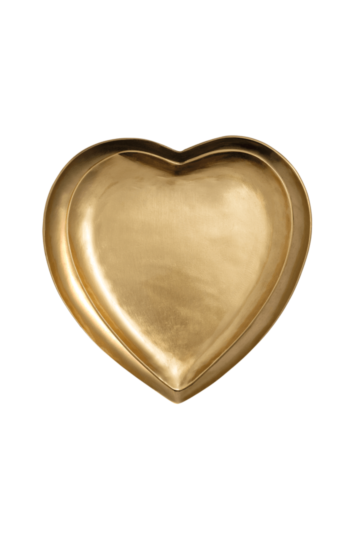 Brass Heart Tidbit Tray