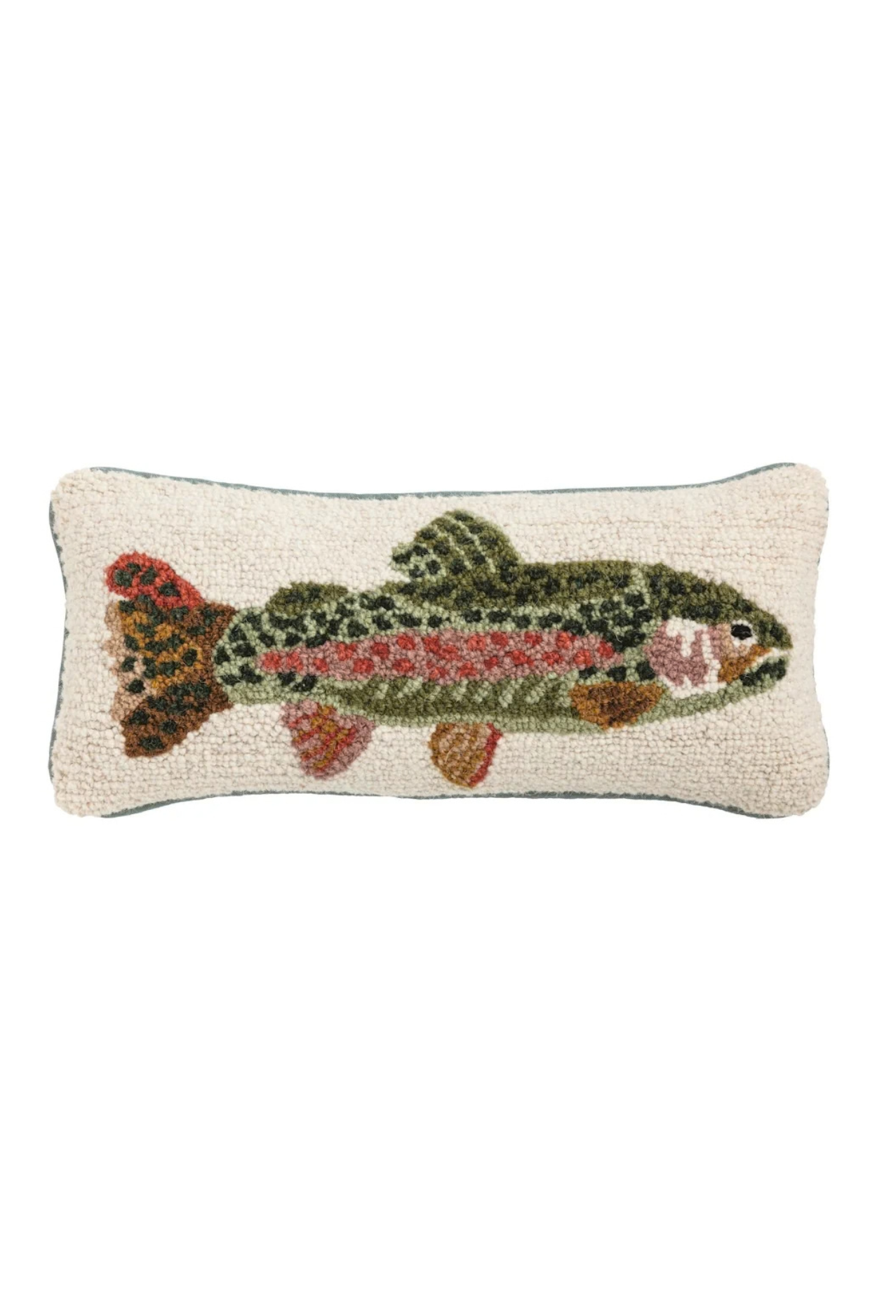 Trout Hooked Pillow