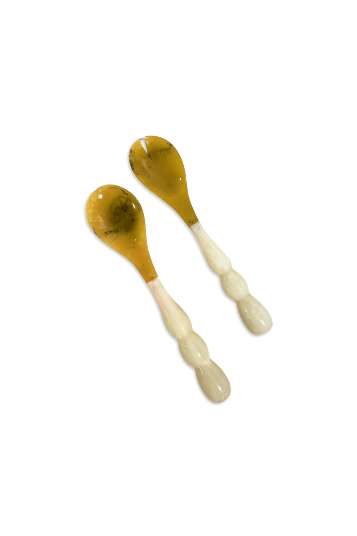 Rio Bubble Salad Servers - White