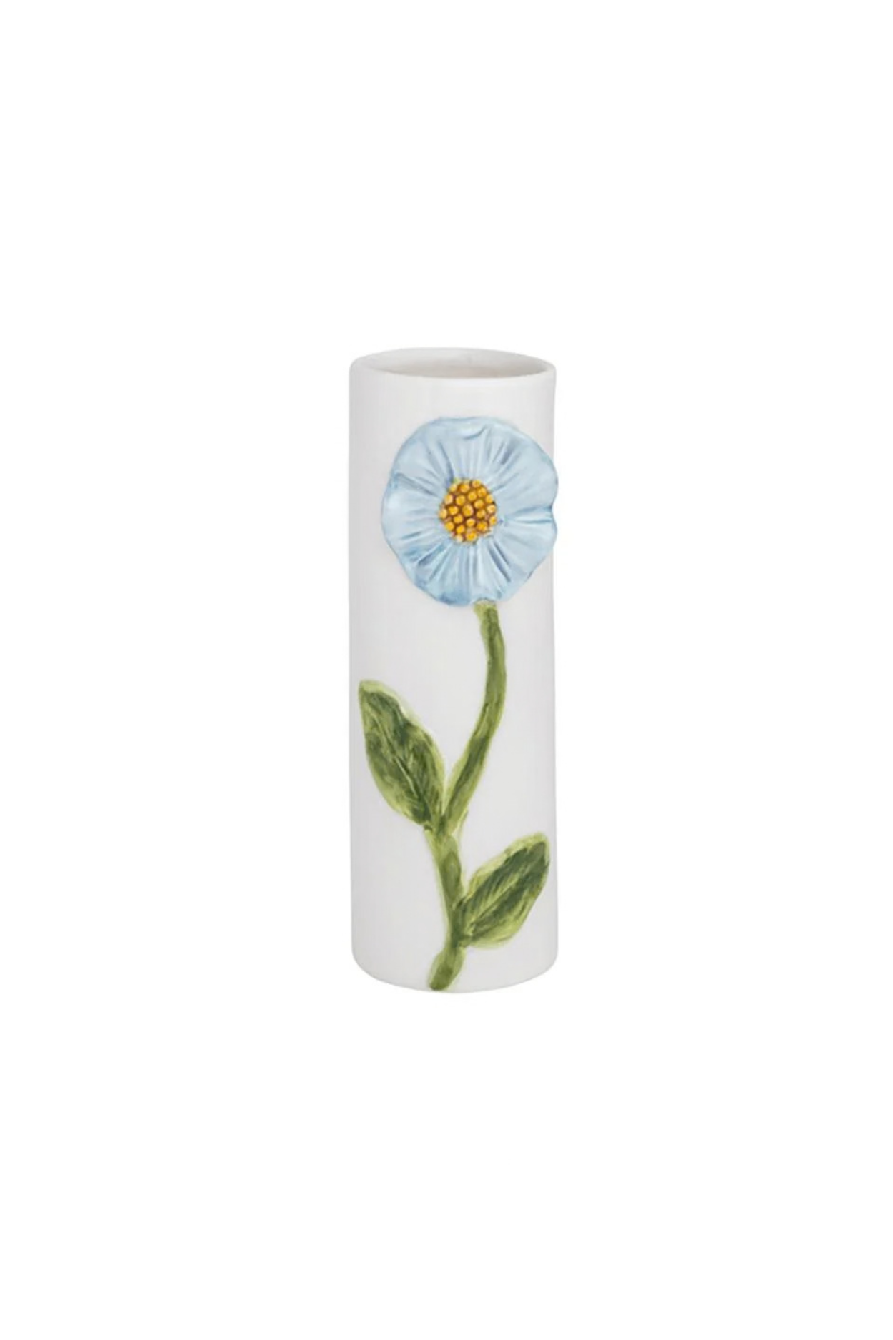 Blue Flower Stem Bud Vase