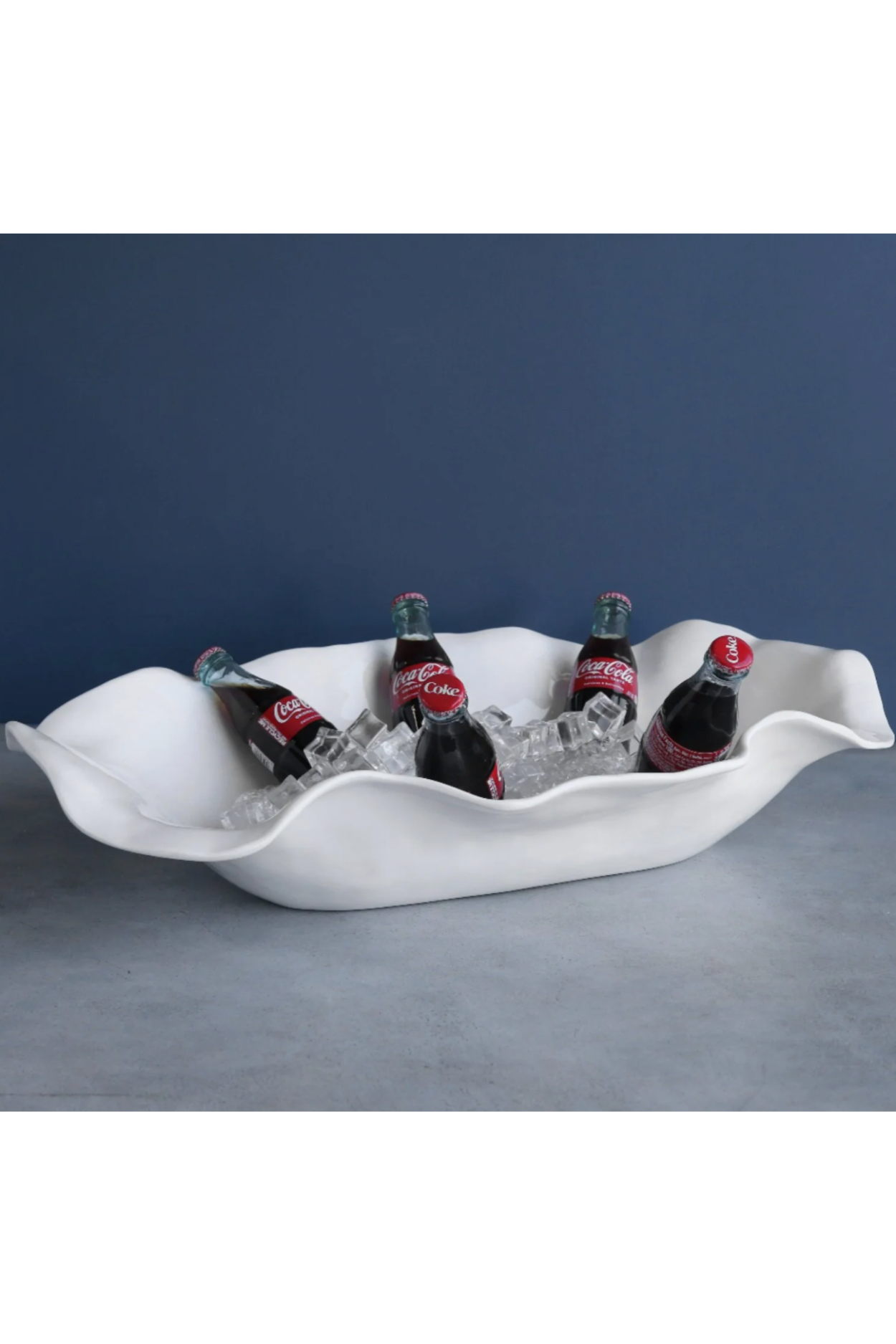 VIDA Havana Extra Large Oval Centerpiece - White