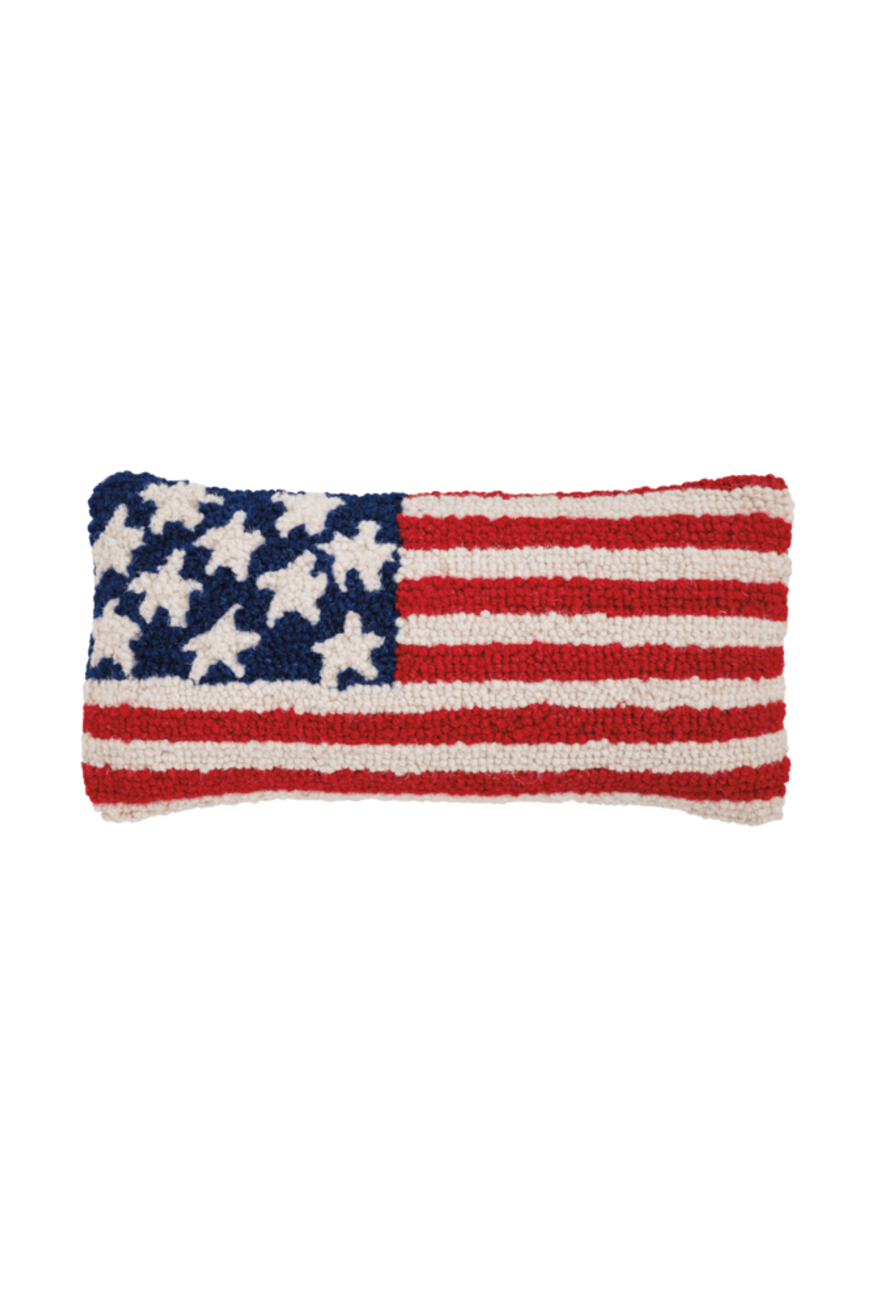 Flag Hooked Pillow