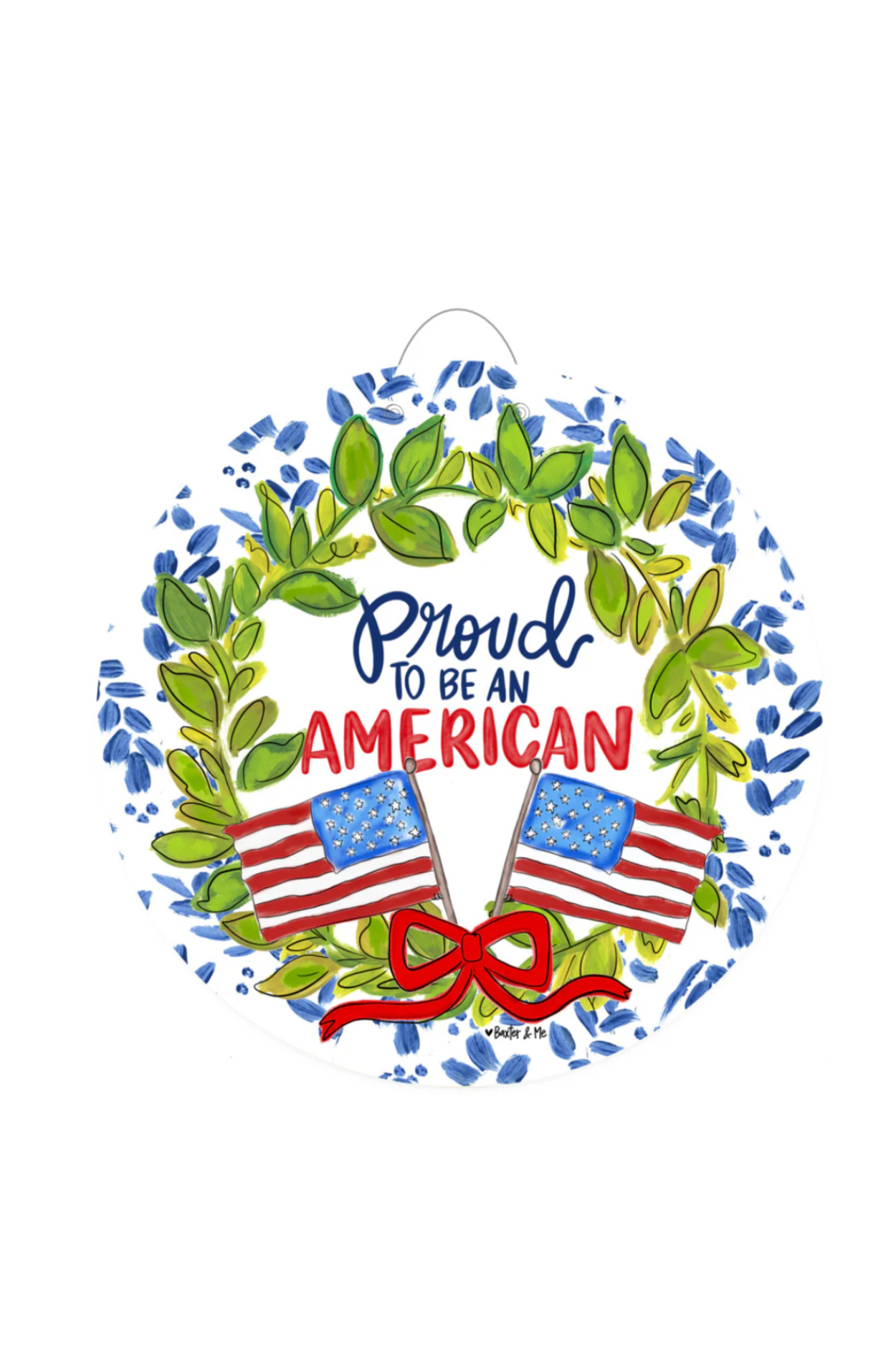 Proud to Be an American Door Hanger