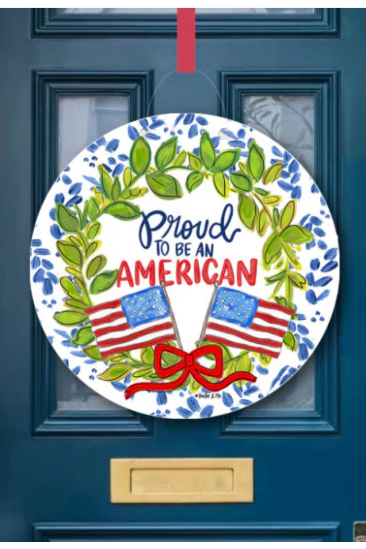 Proud to Be an American Door Hanger
