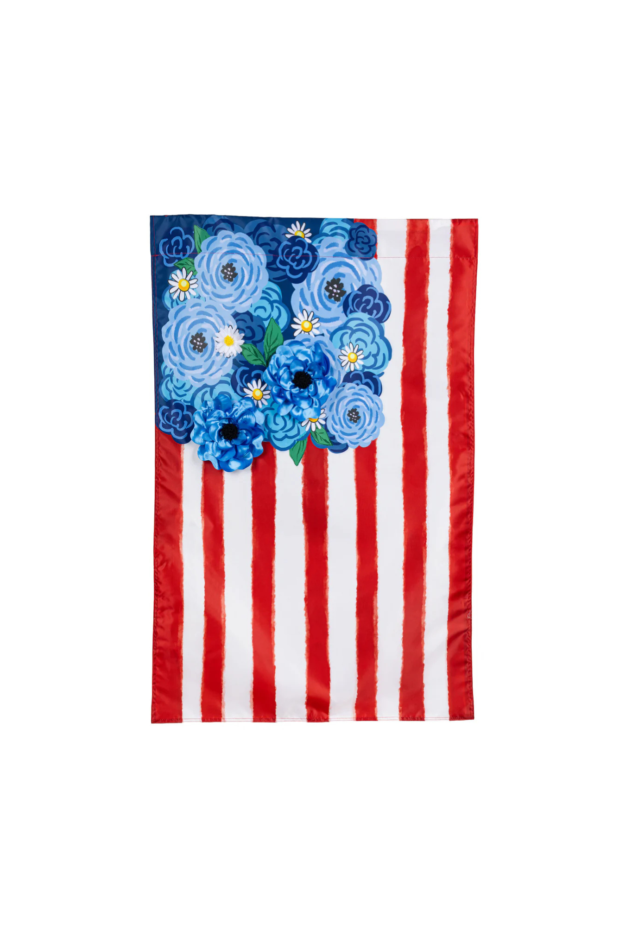 American Classic Floral Flag Applique Garden Flag