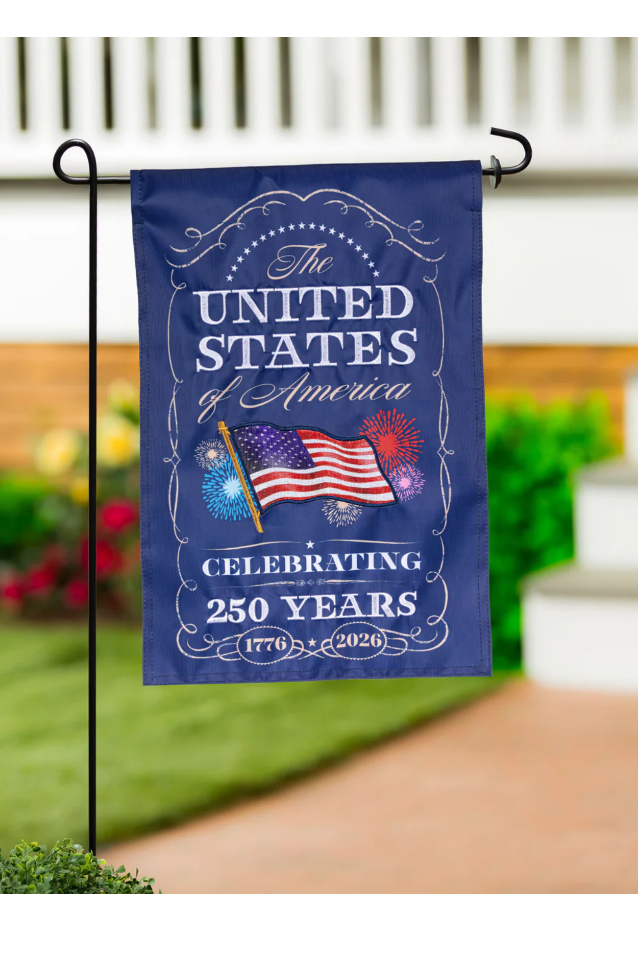 250th Anniversary Celebration Applique Garden Flag
