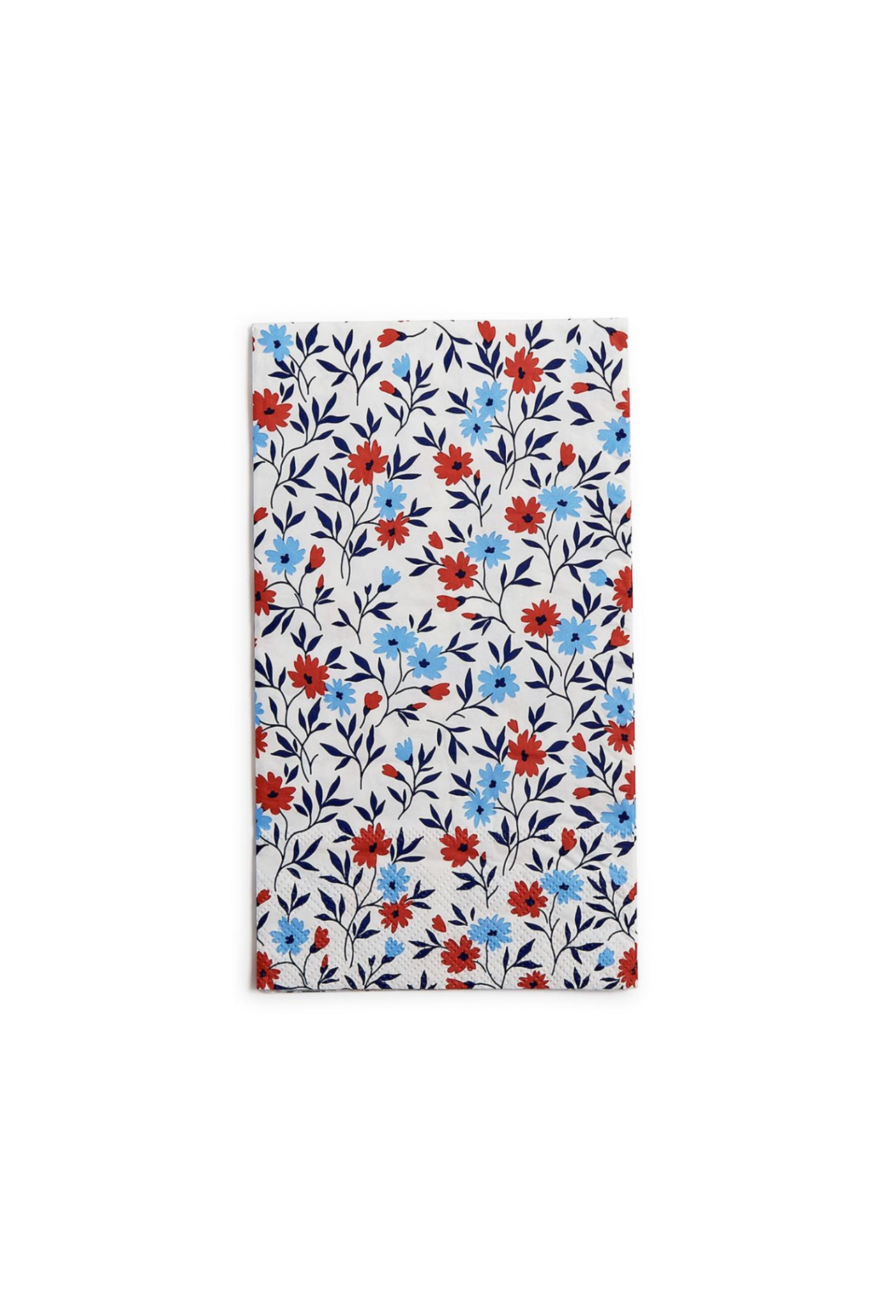 Red, White and Blue Bloom Guest Napkin