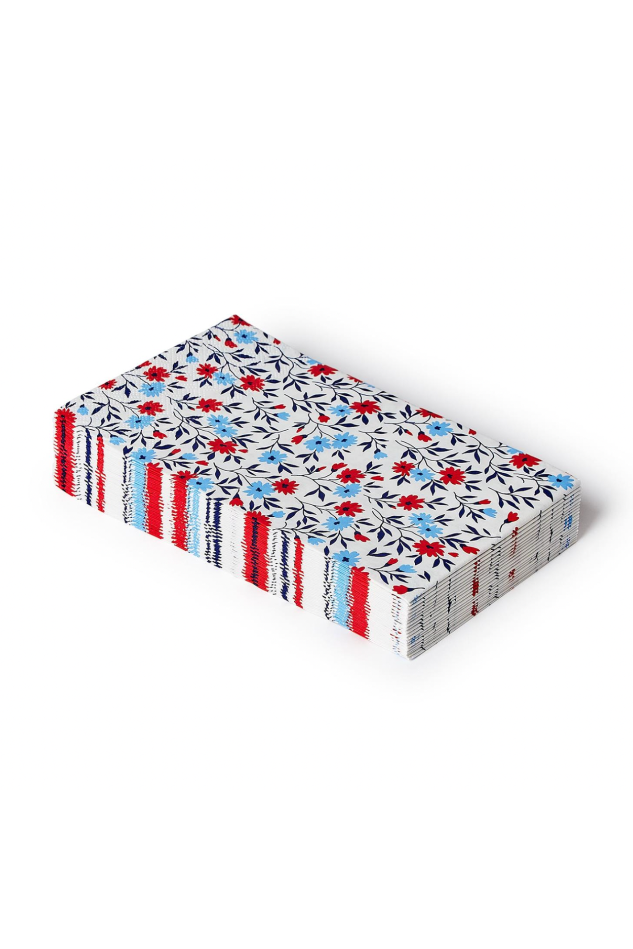 Red, White and Blue Bloom Guest Napkin