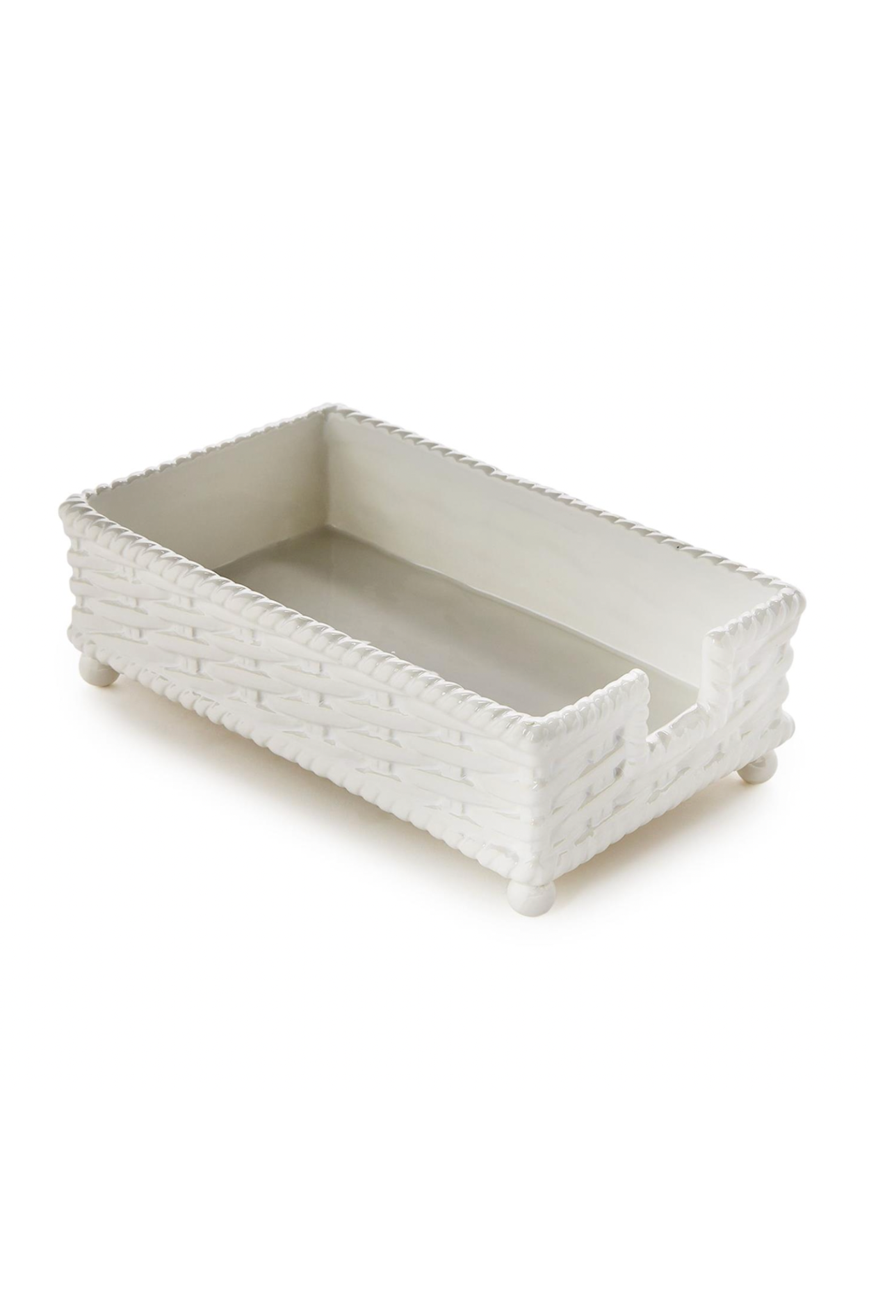 Basketweave Guest Towel Napkin Holder