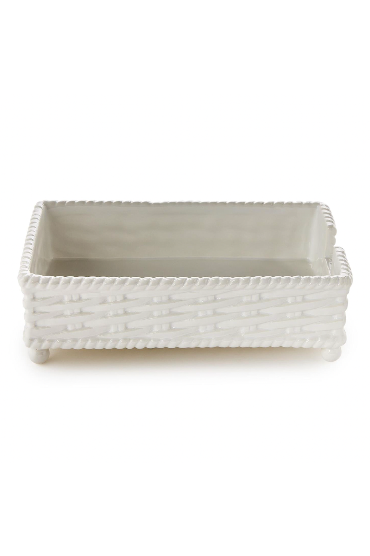 Basketweave Guest Towel Napkin Holder
