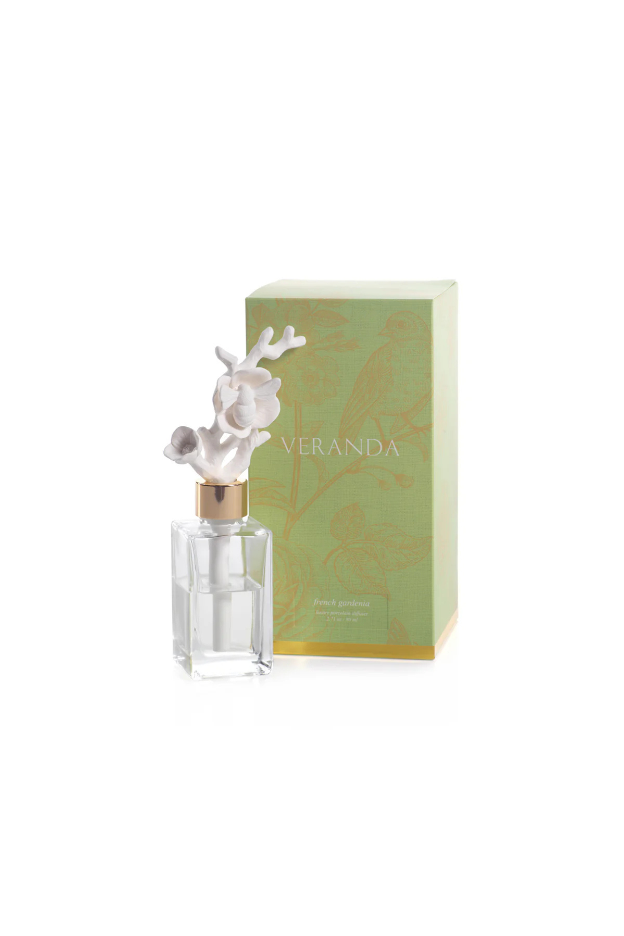 Zodax French Gardenia Bee Veranda Porcelain Diffuser