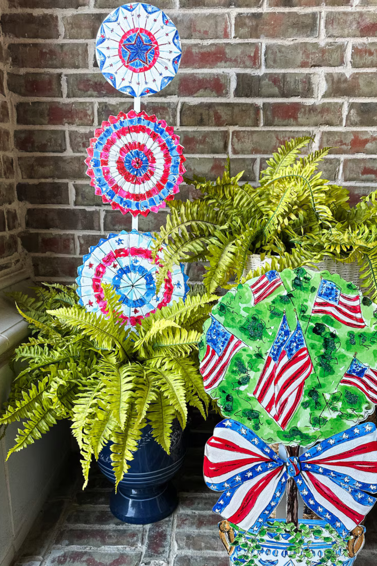 Beck's Patriotic Pinwheel Garden Stake