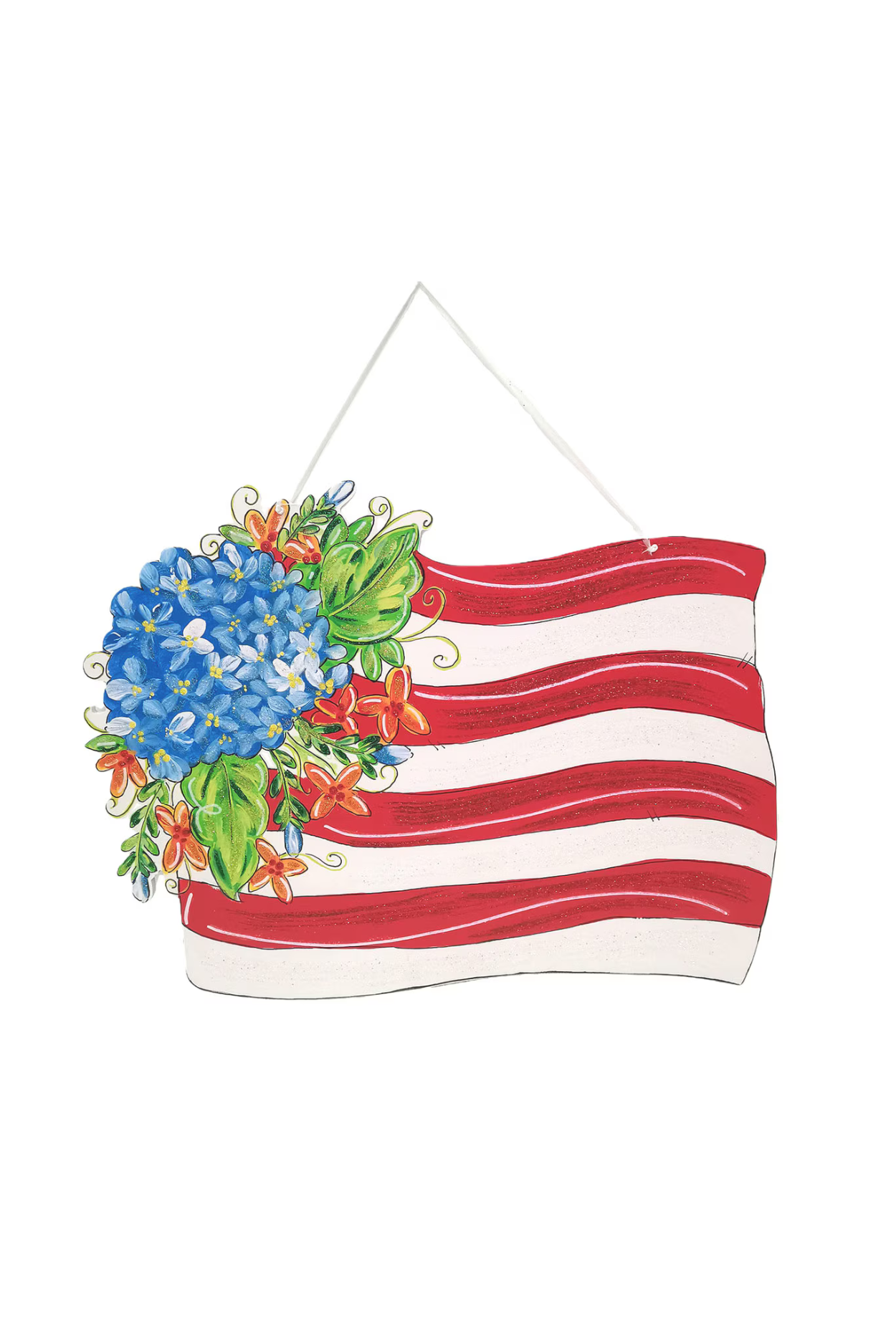 Martins Floral Flag Door Hanger