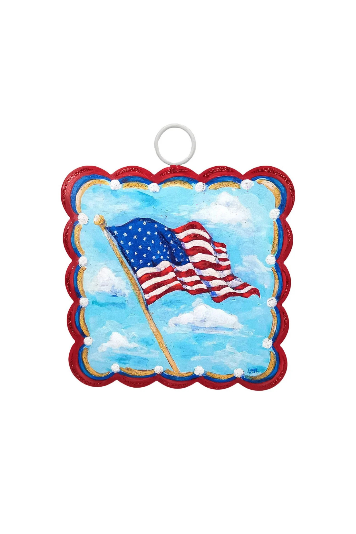 Mini Hamilton Scallop Waving Flag