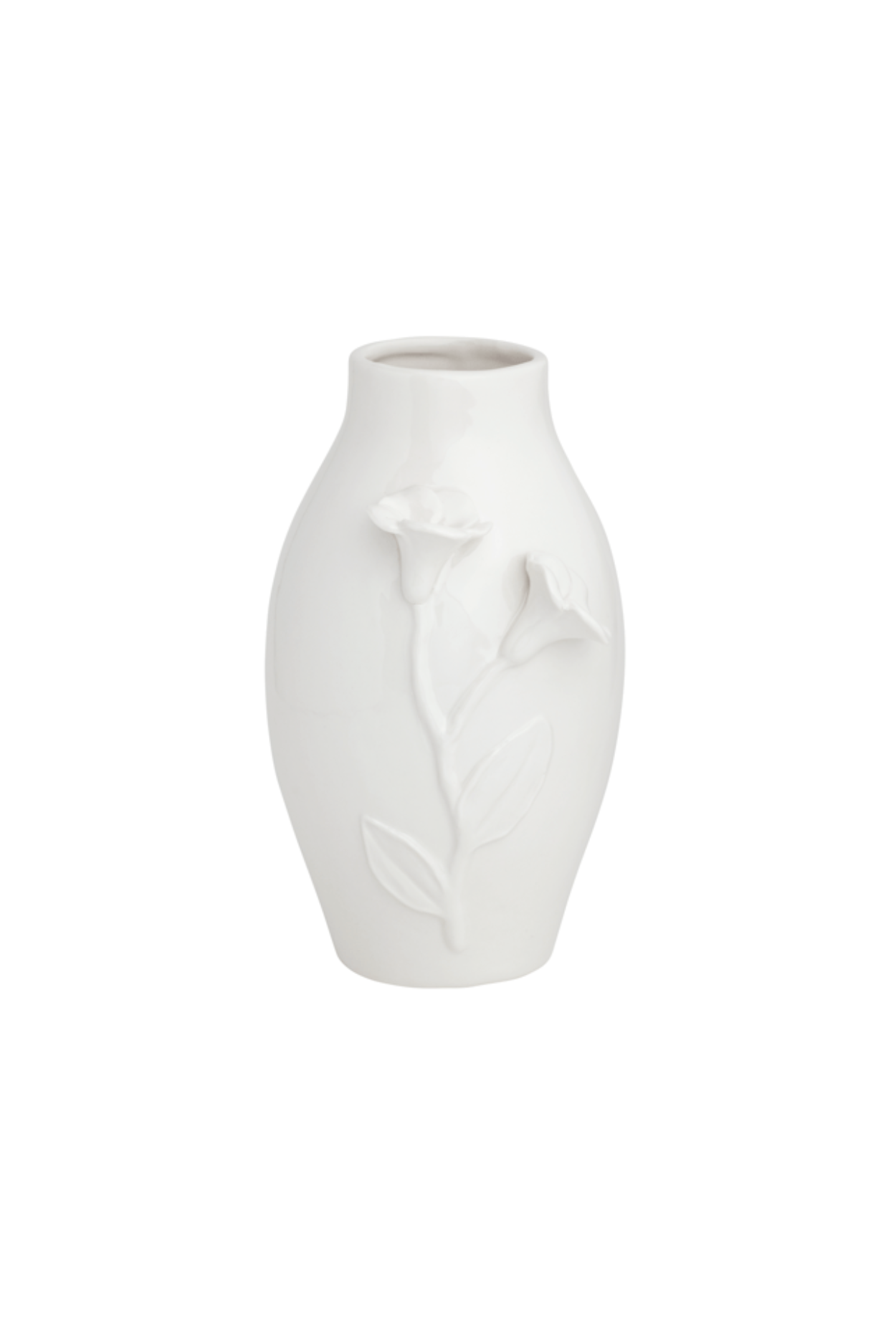 Large White Flower Vase