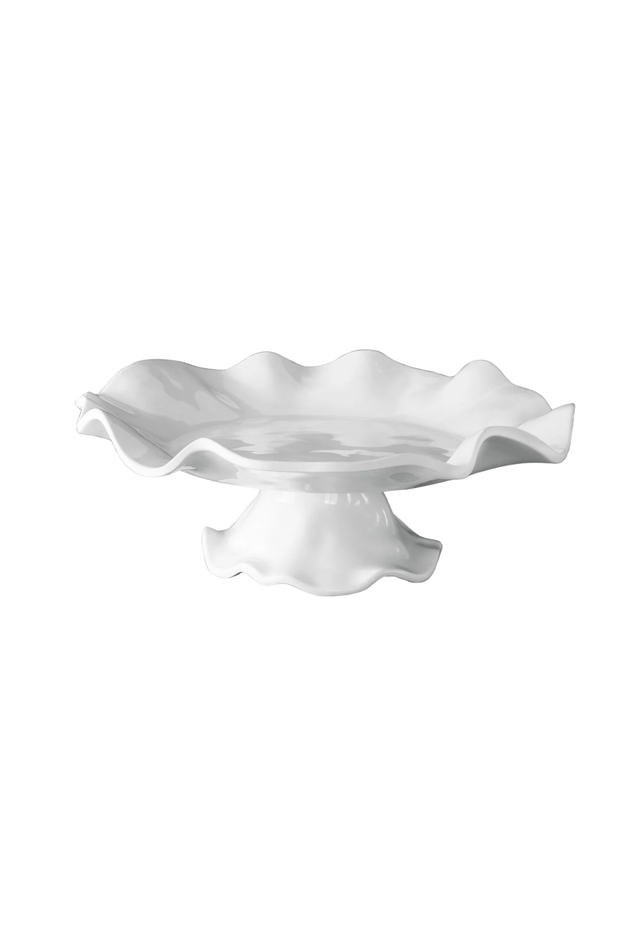 VIDA Havana Pedestal Cake Plate - White