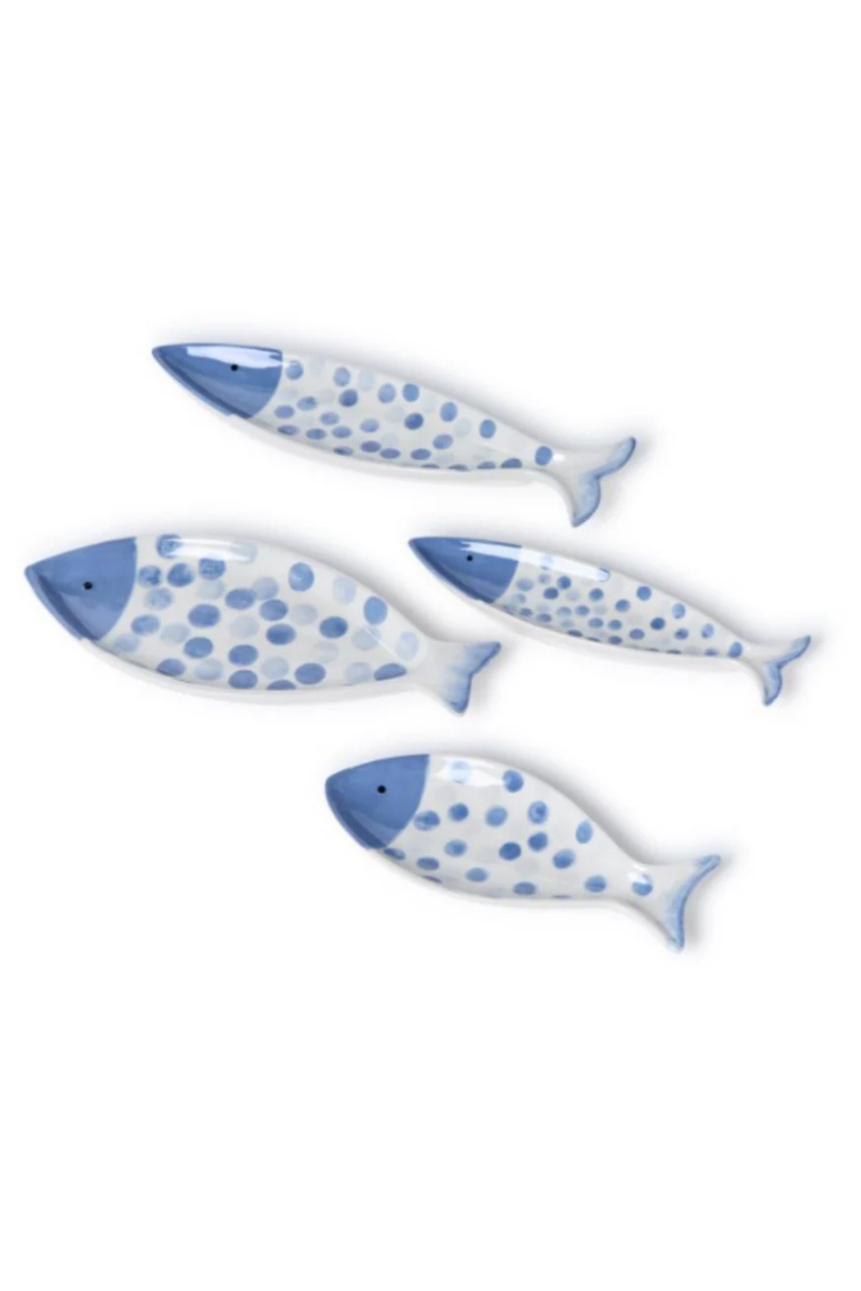 Water Blue Dot Fish Tid Bit Tray