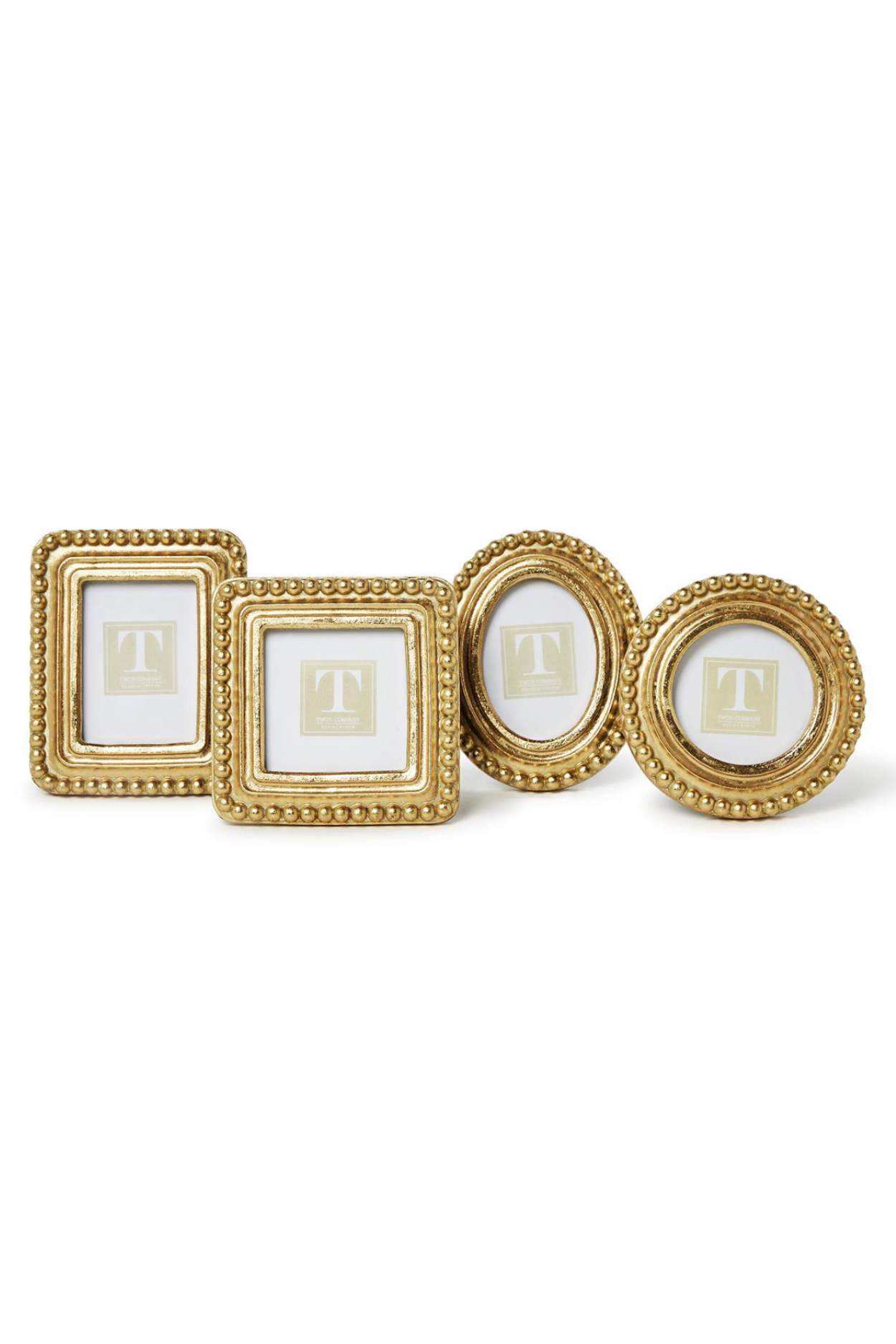 Beaded Texture Gold Photo Frames