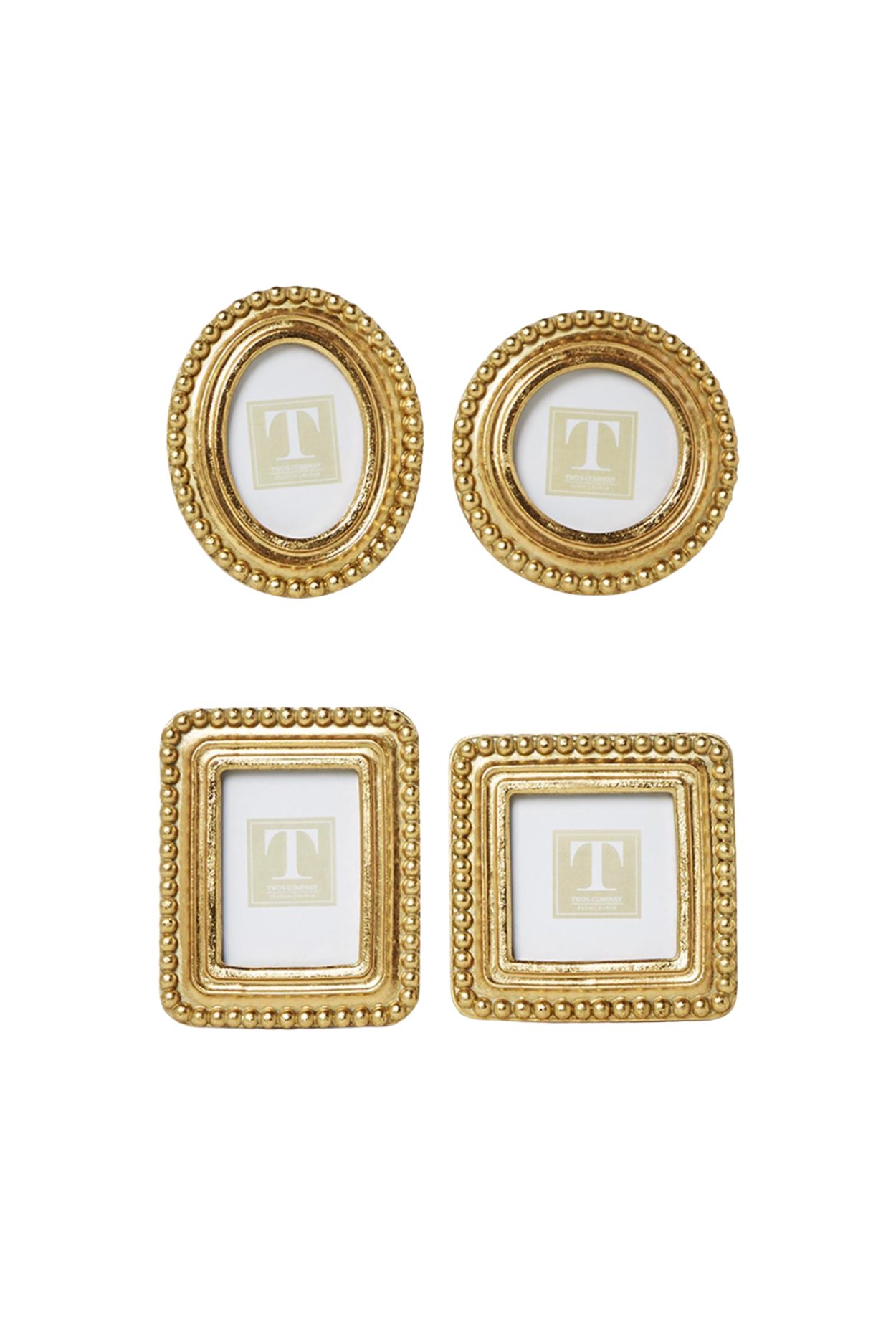 Beaded Texture Gold Photo Frames