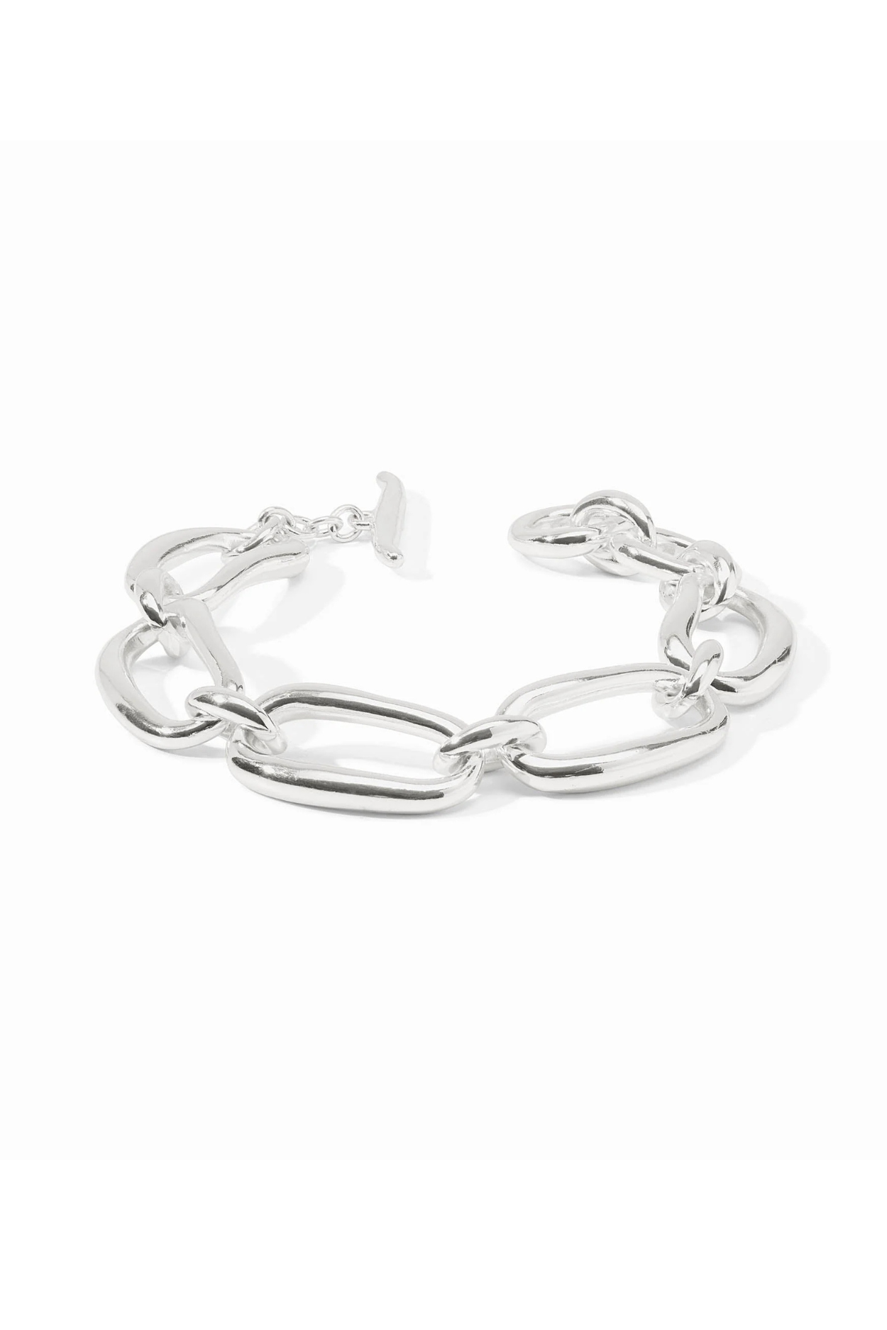 Wave Link Bracelet - Silver