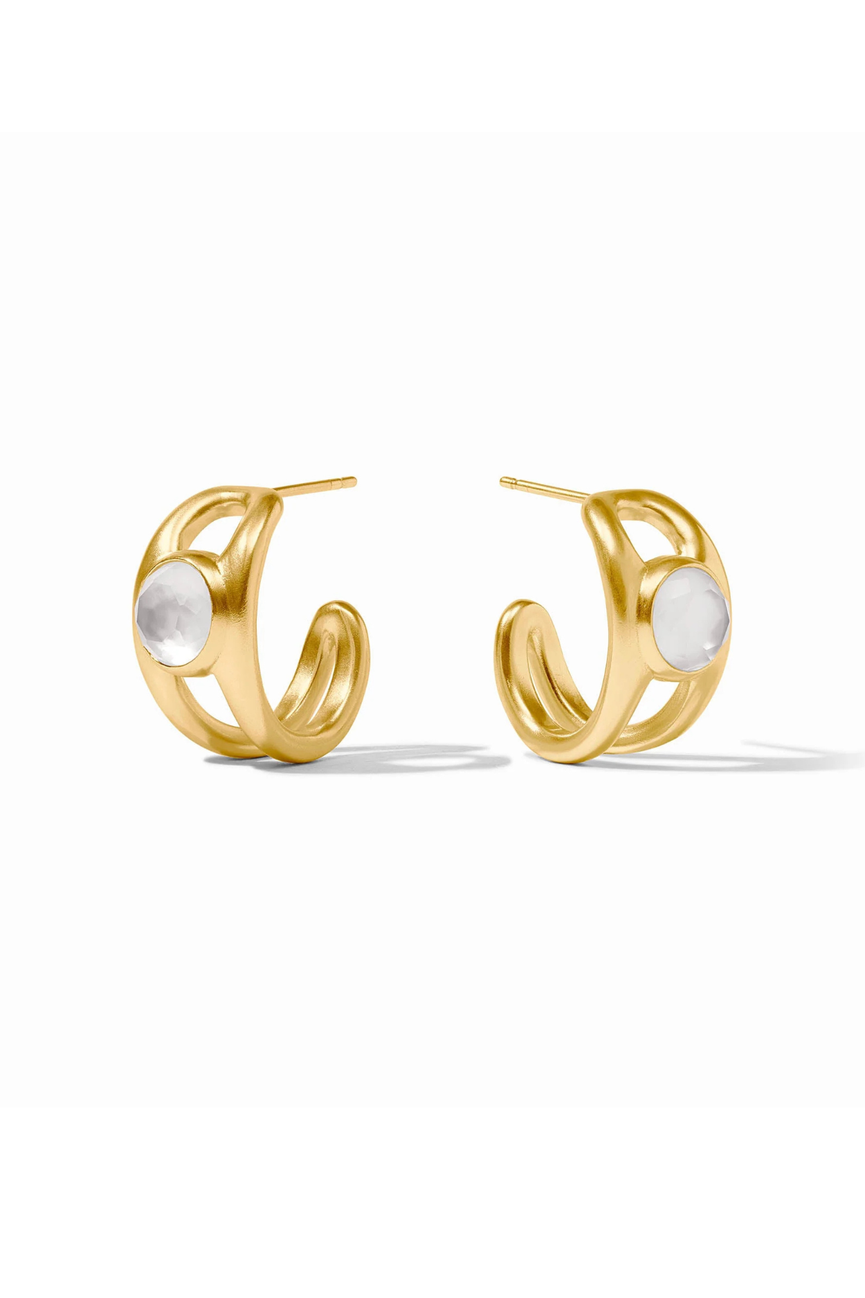 Laguna Stone Hoop - Iridescent Clear Crystal