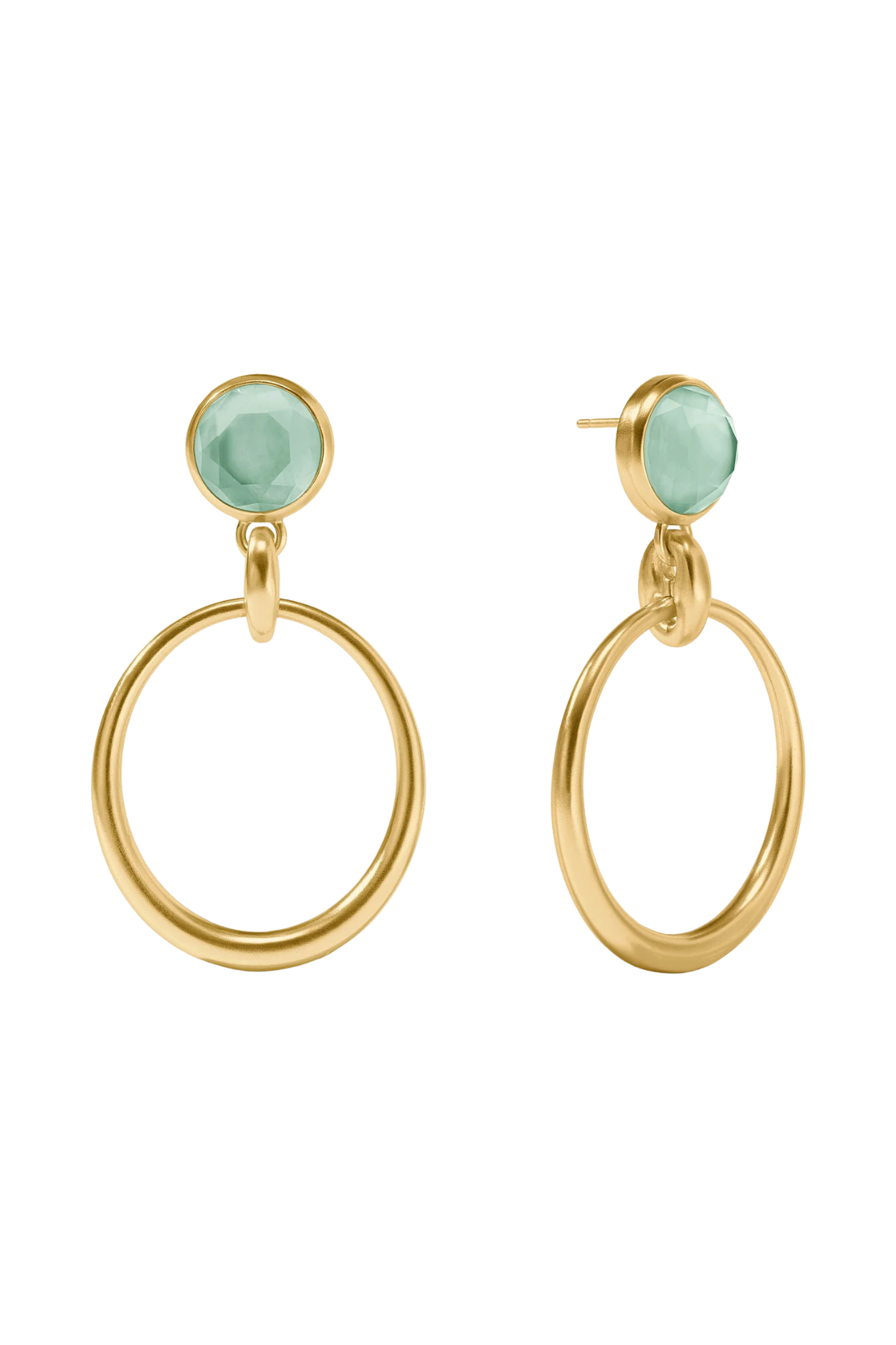 Laguna Statement Earring - Iridescent Aquamarine Blue
