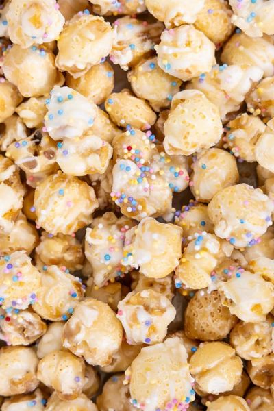 Poppy Frosted Sugar Cookie Popcorn