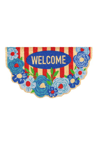 American Classic Floral Welcome Coir mat