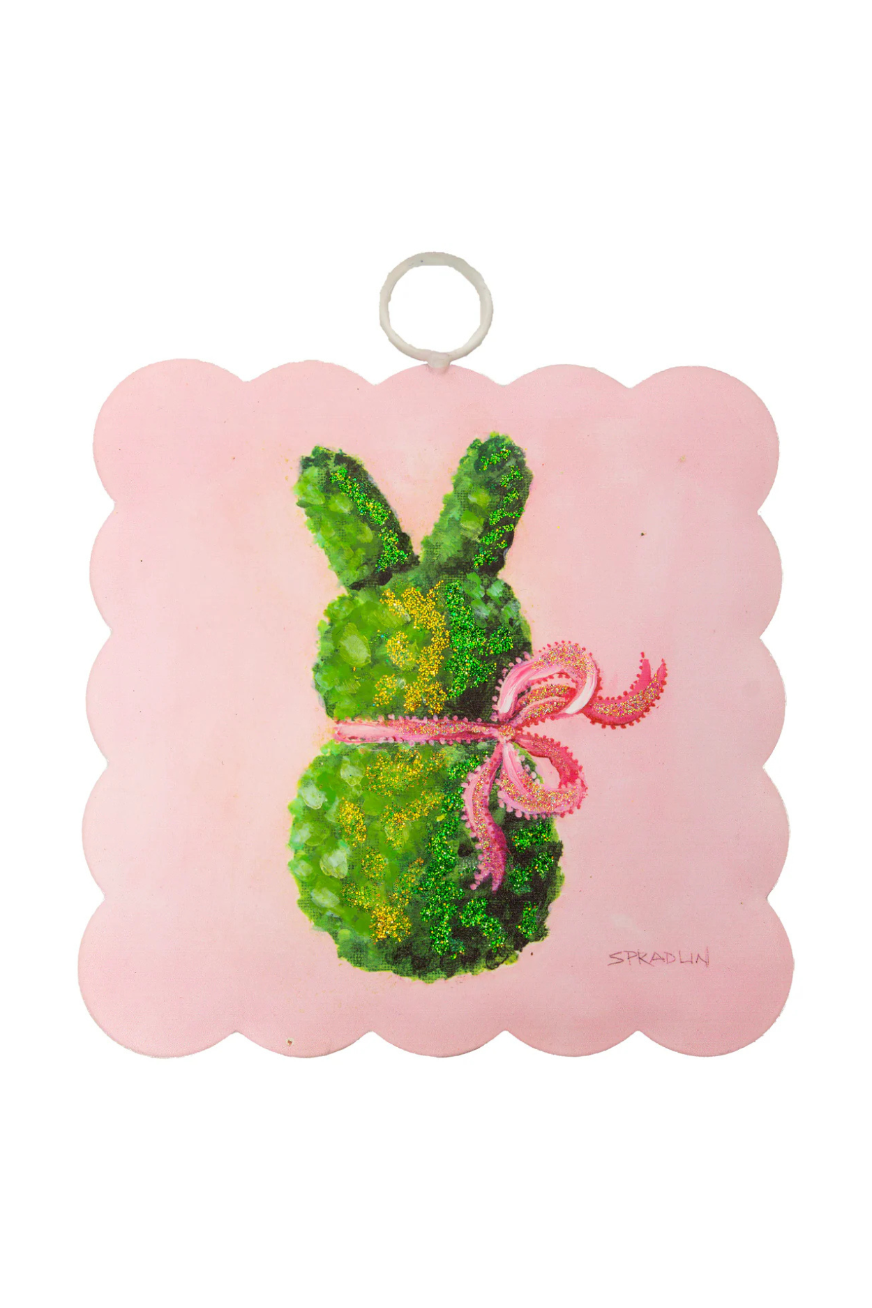 Mini Gallery Scallop Pink Boxwood Bunny