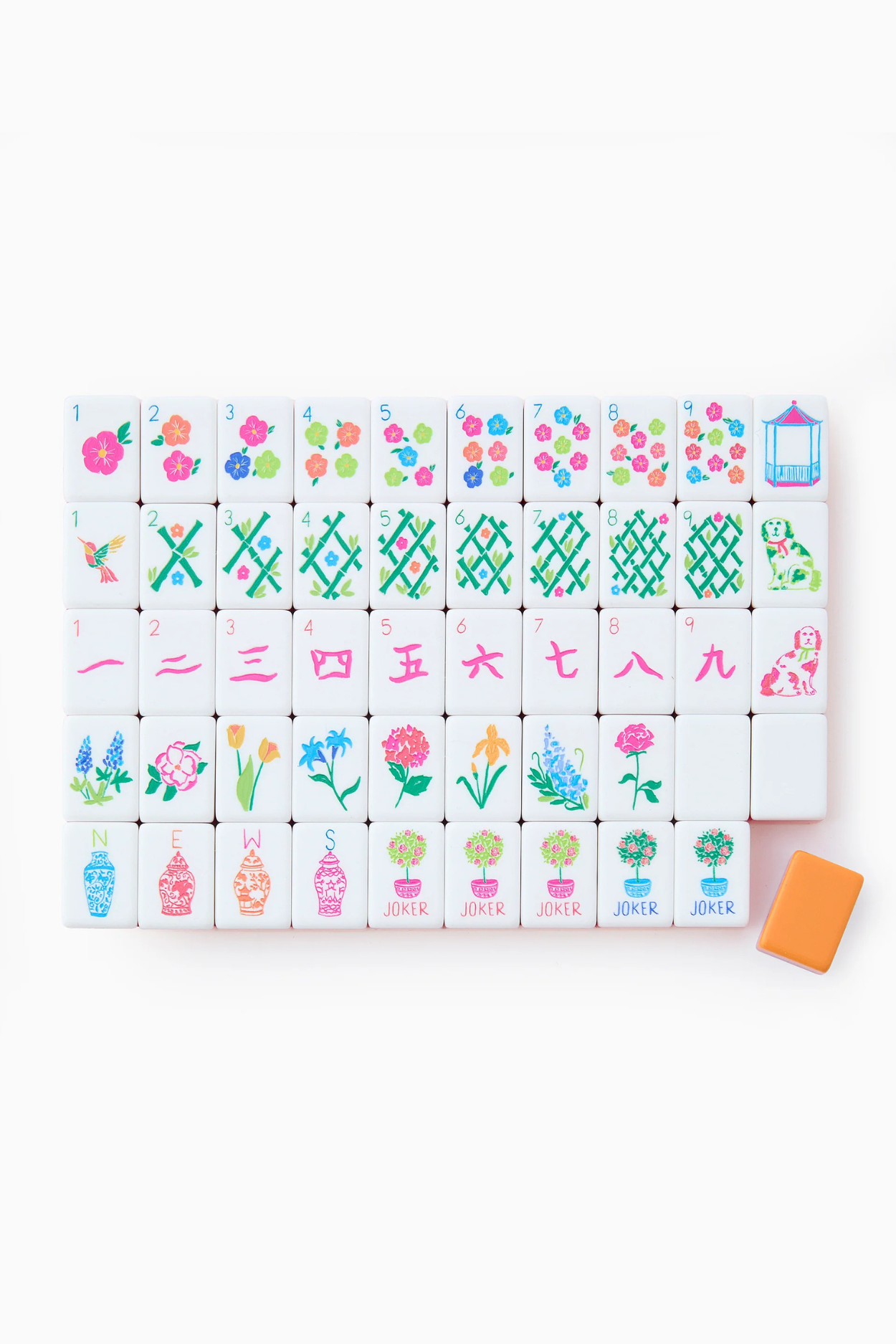 Sunset Mahjong Tiles