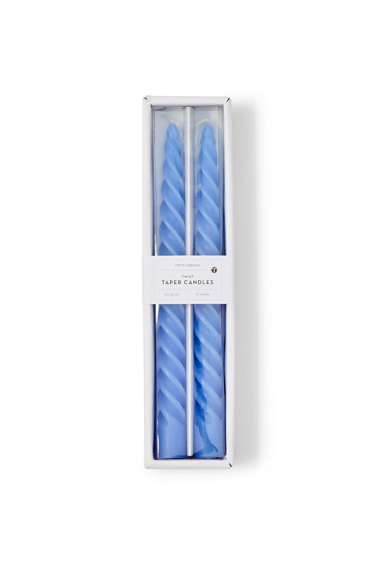 Set of 2 Twist Taper Candle