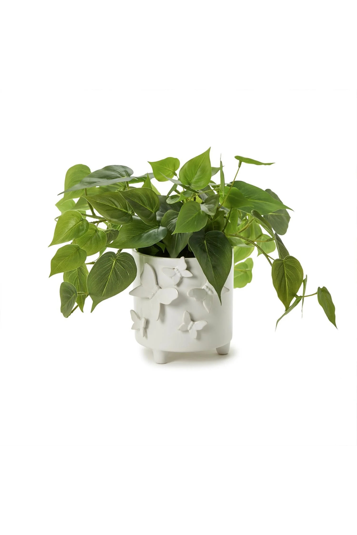 Butterfly Footed Cachepot with Sculpted Butterflies