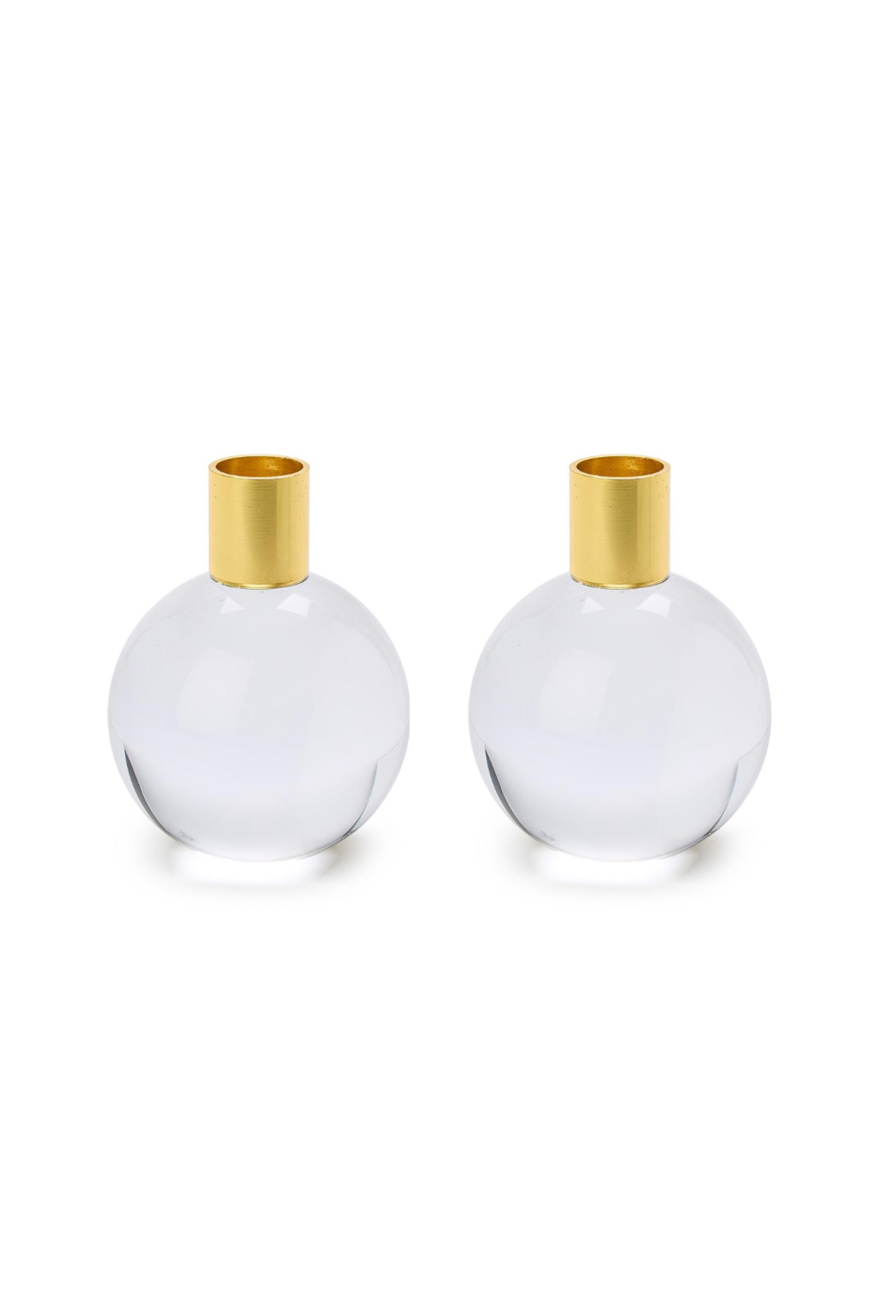 Color Pop Clear Taper Candleholder