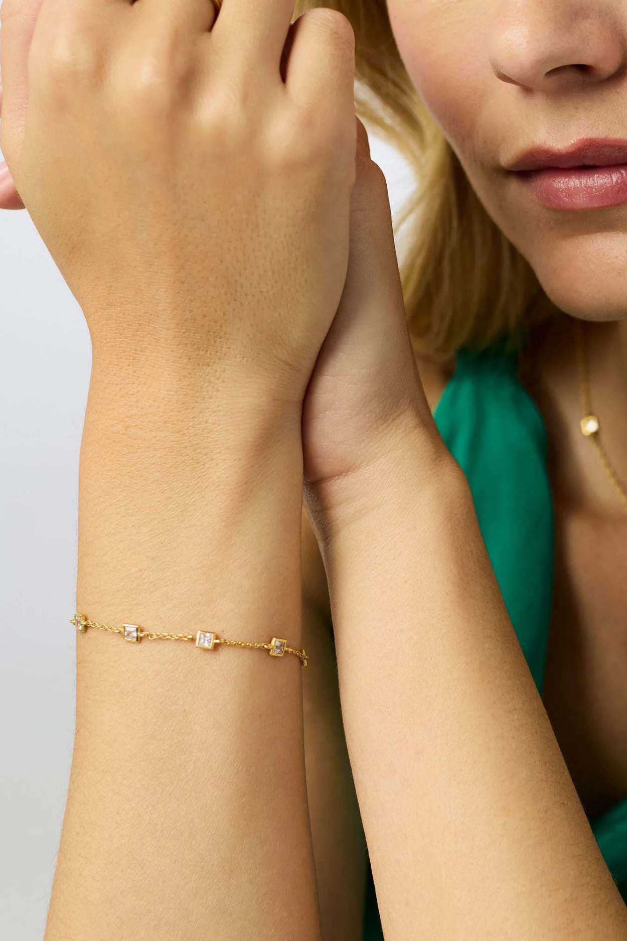 Jolie Delicate Bracelet - Clear Cubic Zirconia