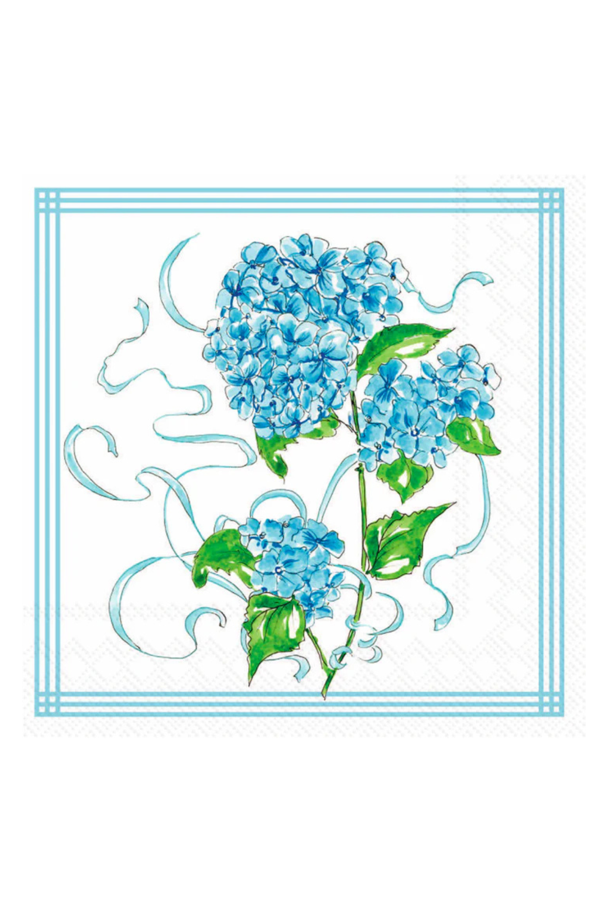 Hydrangea Cocktail Napkins