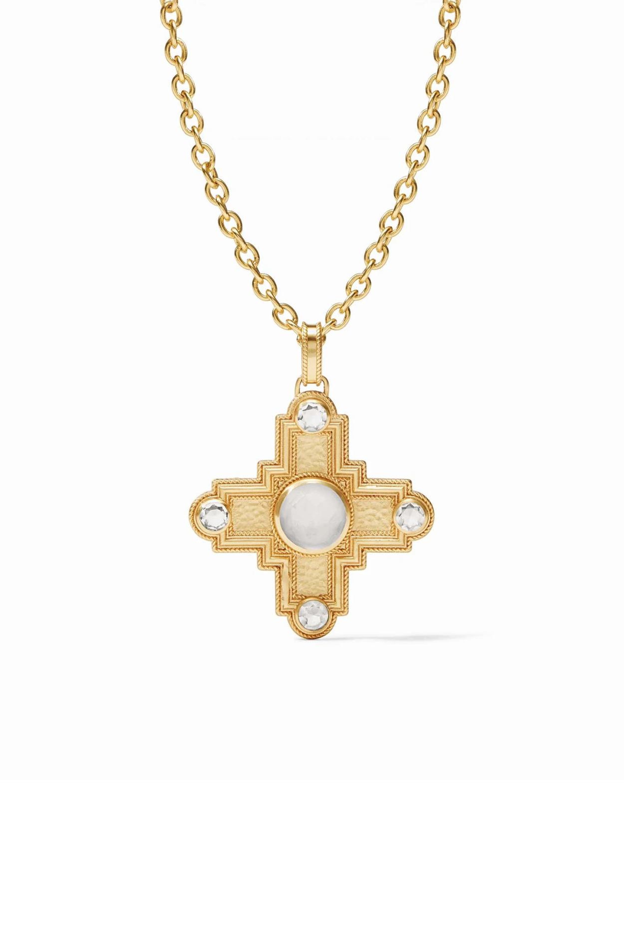 Theodora Pendant - Iridescent Clear Crystal