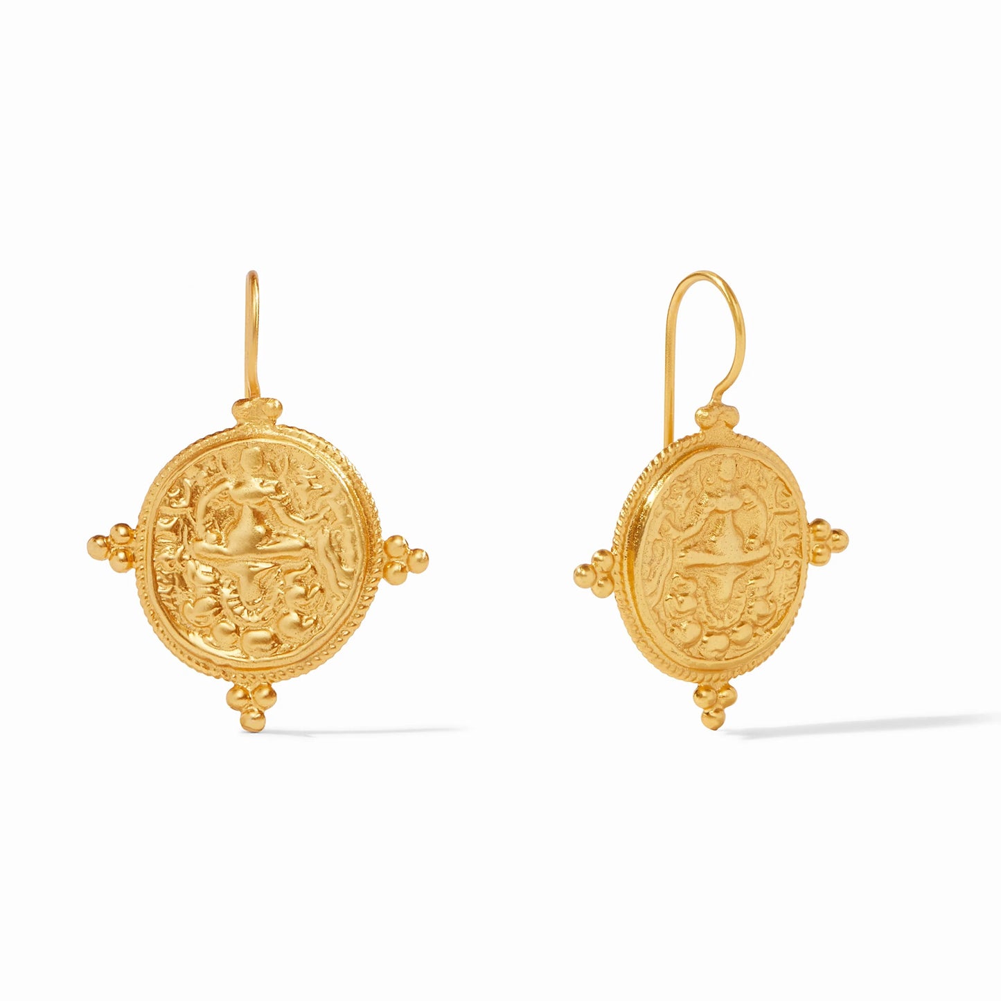 Quatro Coin Earring - Gold - OS