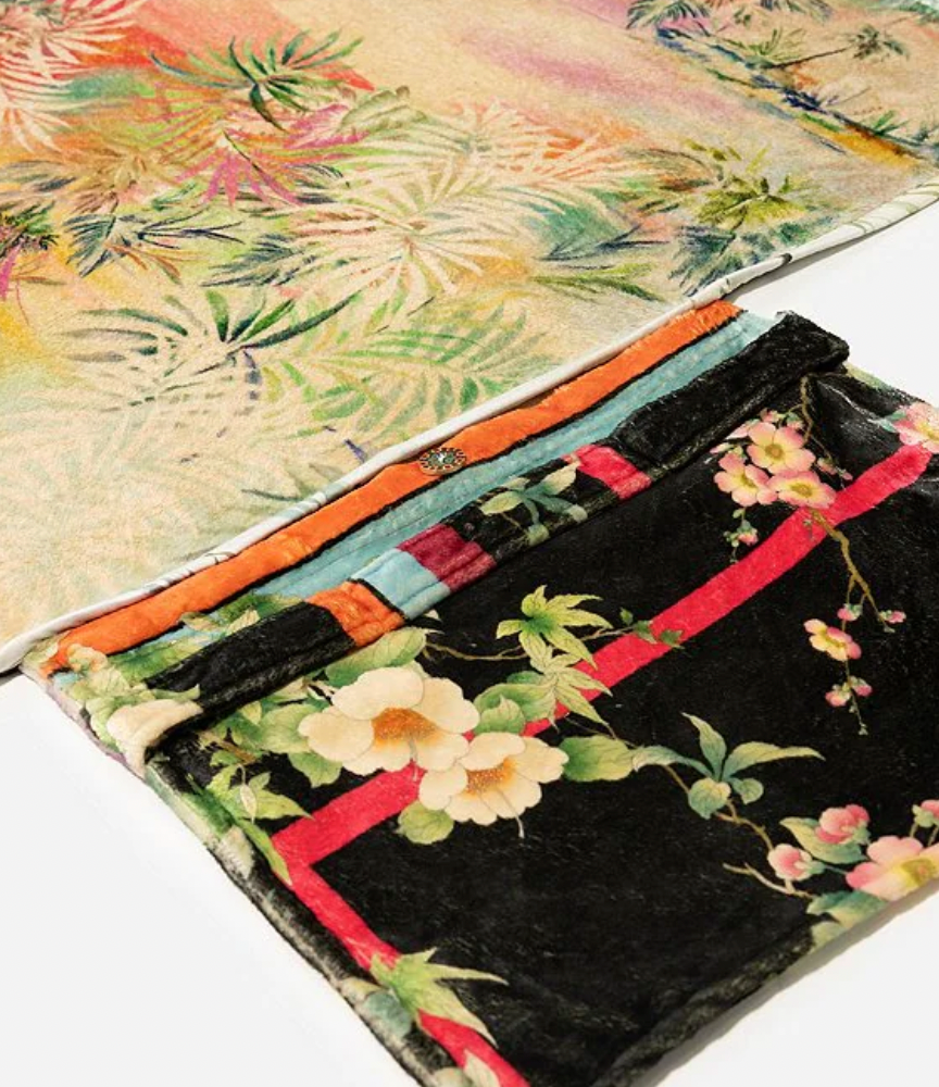 
                      
                        Johnny Was Le Jardin Travel Blanket
                      
                    