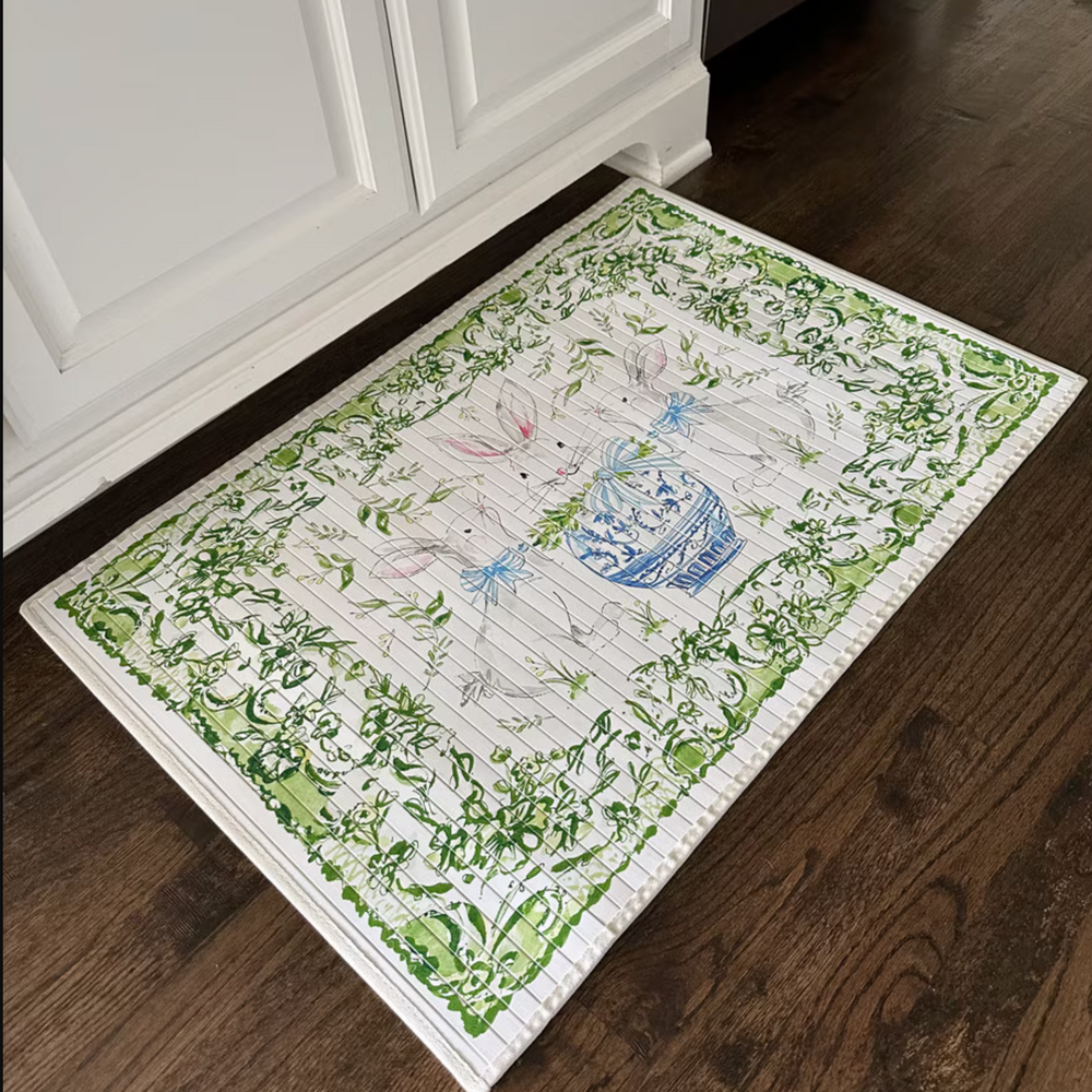 Beck's Posh Bunny Bamboo Mat