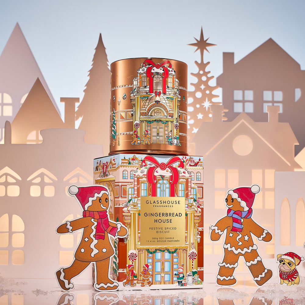 Glasshouse Christmas Candle Gingerbread - 13.4oz